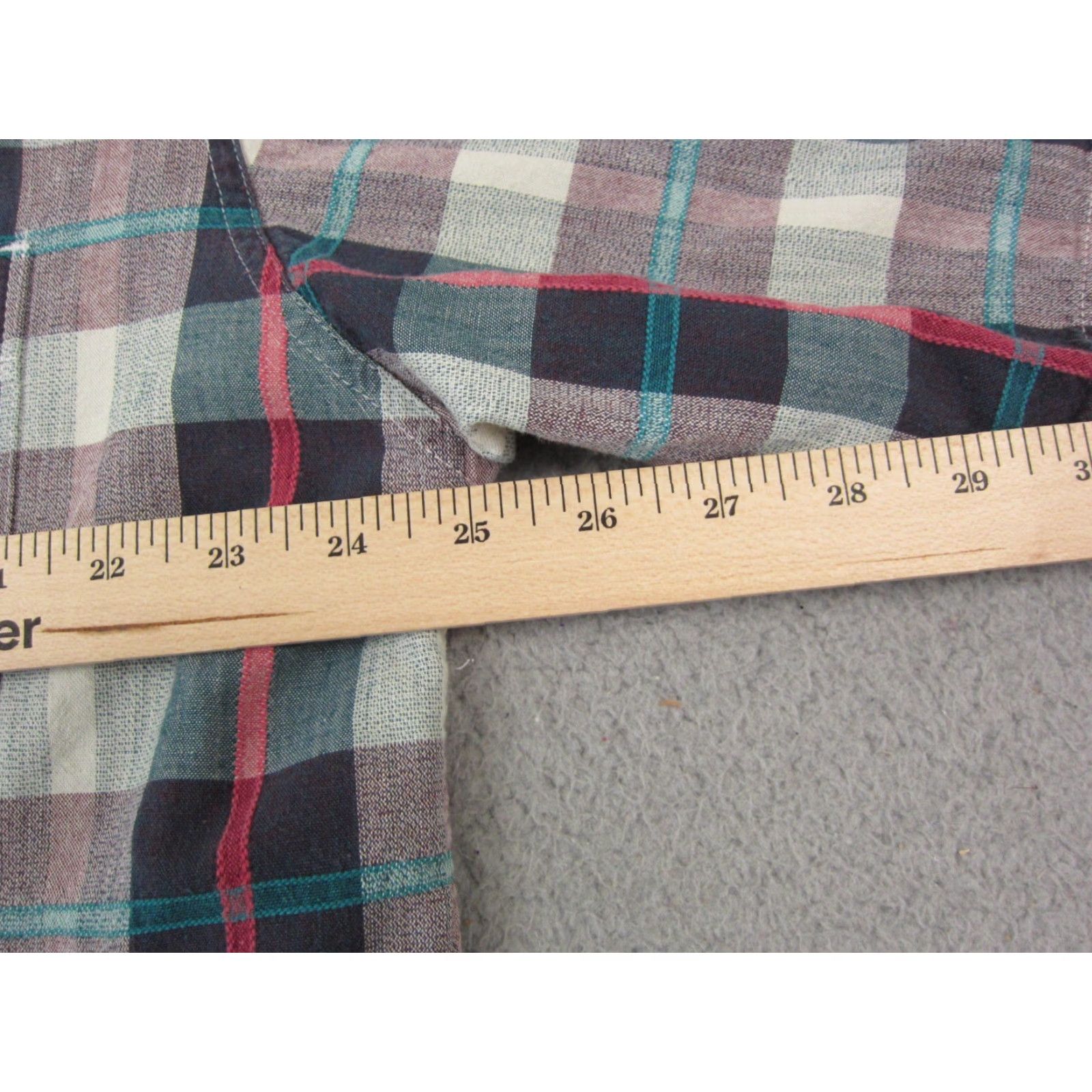 Dockers VINTAGE Dockers Shirt Mens XL Blue Gray Plaid Button Up 90s Short Sleeve Collared Pockets Size US XL / EU 56 / 4 - 7 Thumbnail