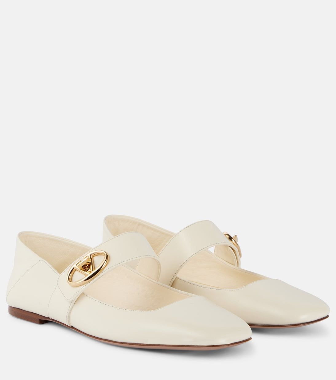 VLogo Locker Mary Jane flats Ivory
