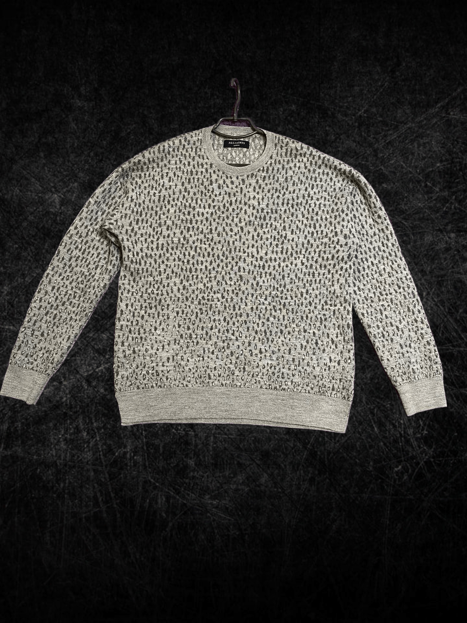 Allsaints Streetwear Y2K Gray Long Sleeve Allsaints Avant-Garde Size US M / EU 48-50 / 2 - 1 Thumbnail