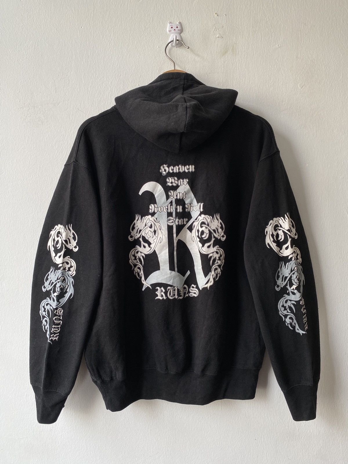 Japanese Brand × Le Grande Bleu (L.G.B.) × Tornado Mart 2000s - Runs Greateful Brand Dragon Design Y2K Style Hoodie Size US M / EU 48-50 / 2 - 3 Thumbnail