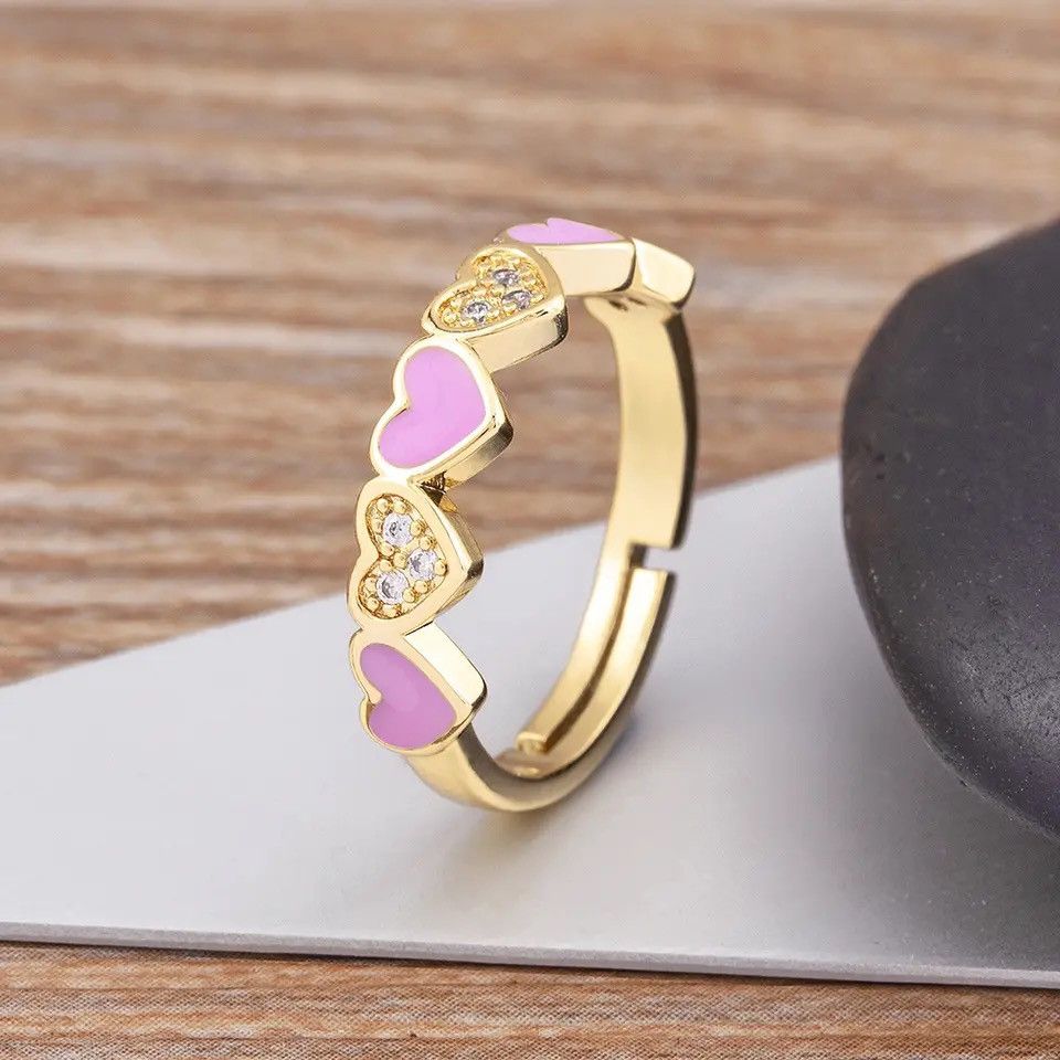 Jewelry × Vintage Sweet Cute Love Rings Size ONE SIZE - 1 Thumbnail