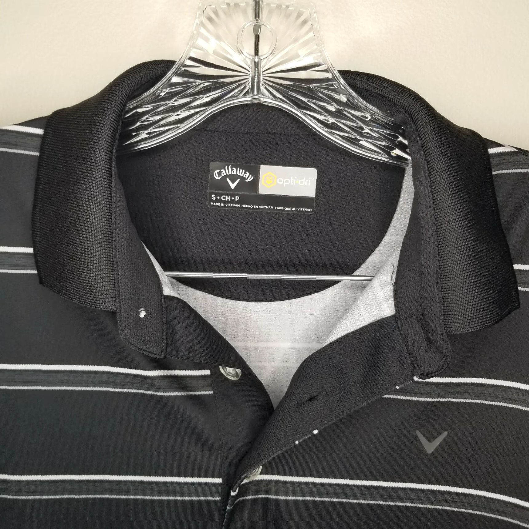 Callaway VINTAGE Callaway Polo Shirt Men S Short Sleeve Black Striped Golf Apparel Size US S / EU 44-46 / 1 - 3 Thumbnail