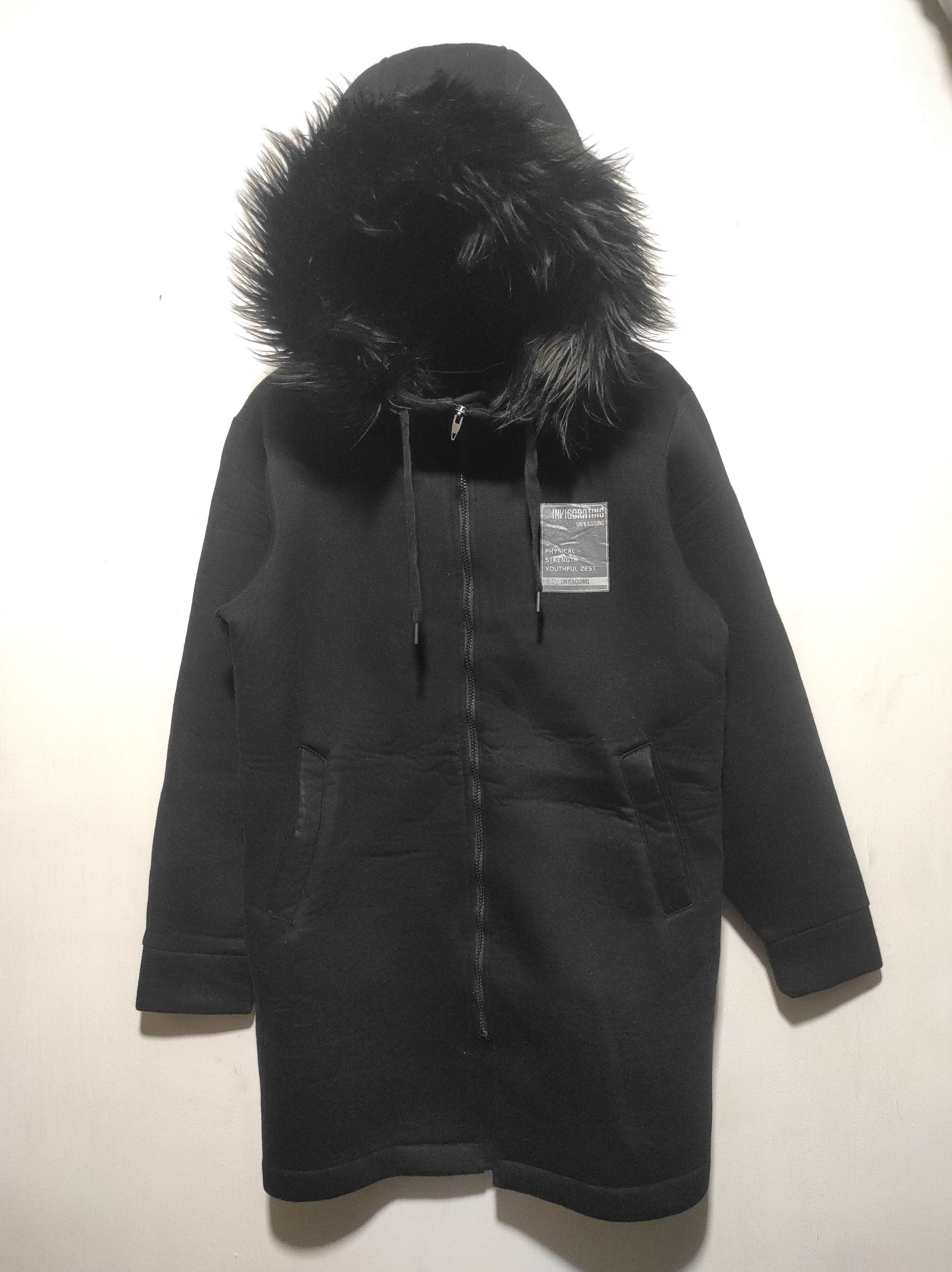 Japanese Brand Ugiz Black Long Zipper Fur Hoodie Size US L / EU 52-54 / 3 - 2 Thumbnail