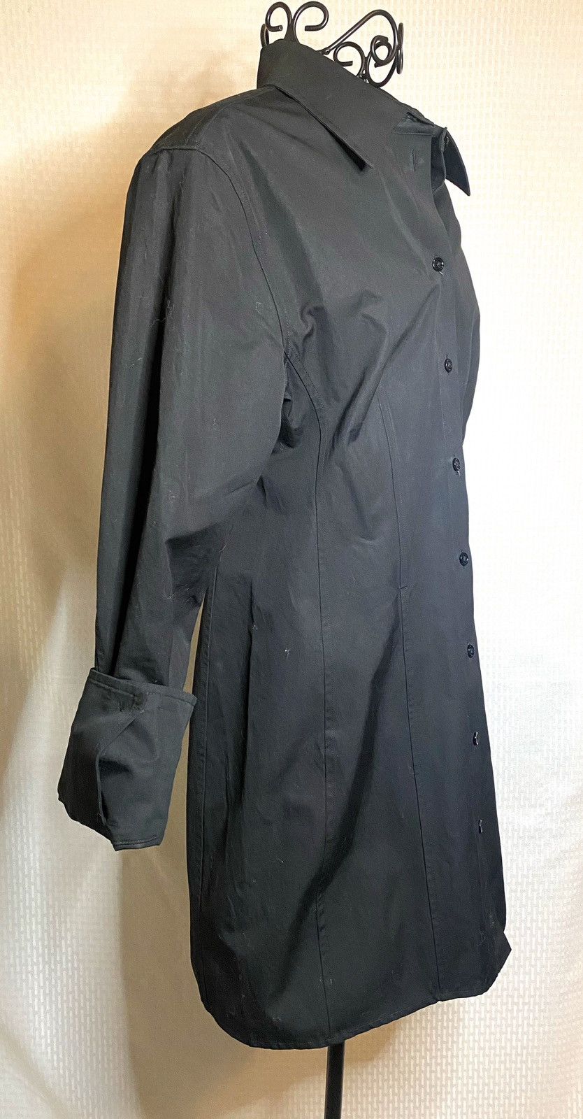 Alexander Wang Alexander Wang Long-Sleeve Cotton Shirtdress in Black Size M / US 6-8 / IT 42-44 - 12 Thumbnail
