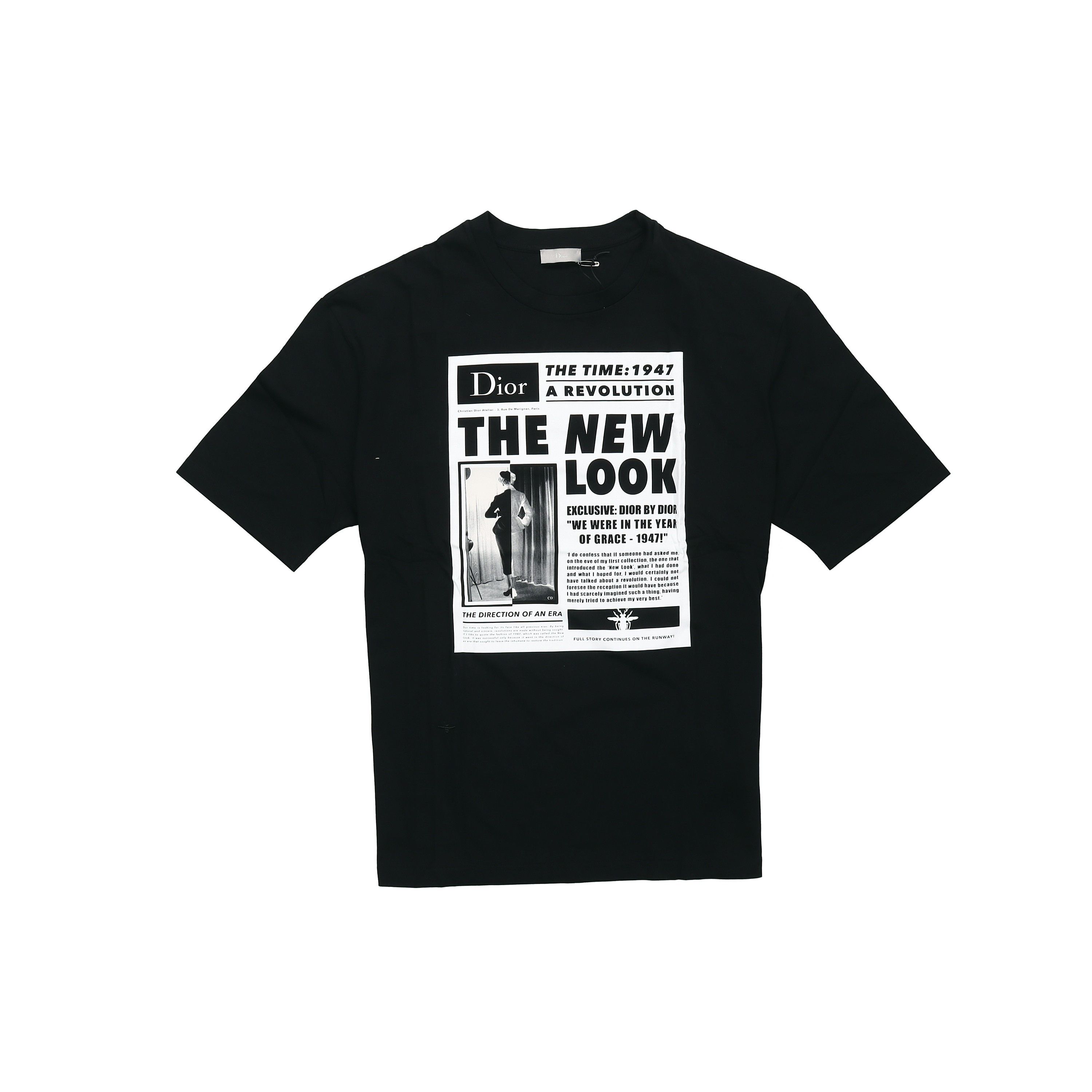 Dior Dior Newspaper Print T-Shirt Size S Size US S / EU 44-46 / 1 - 1 Thumbnail