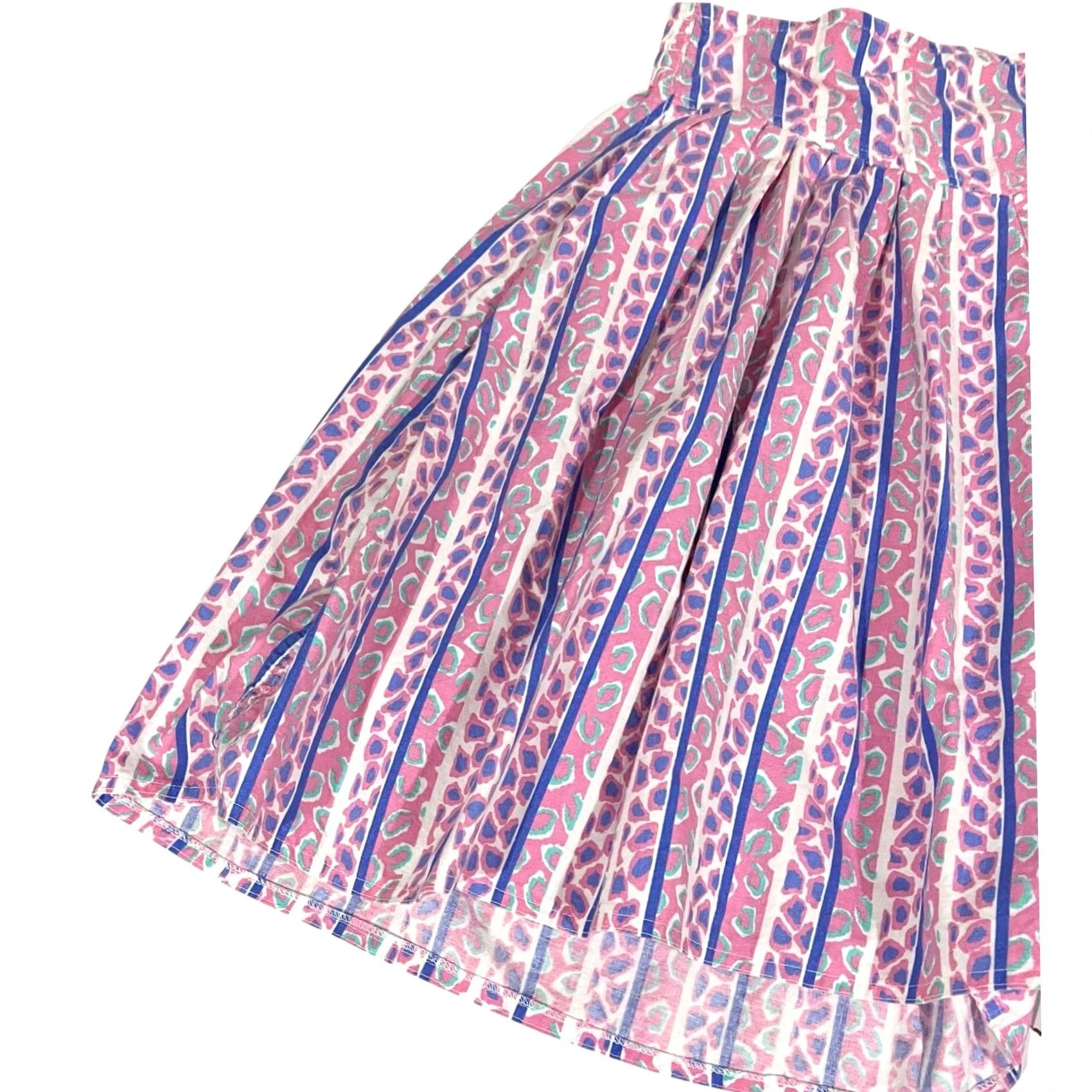 Vintage VINTAGE 90s Passports of Pier 1 Shorts Pleated Culotte Pink Purple Mom Cotton L Women's Shorts Size 36" / US 14 / IT 50 - 5 Thumbnail