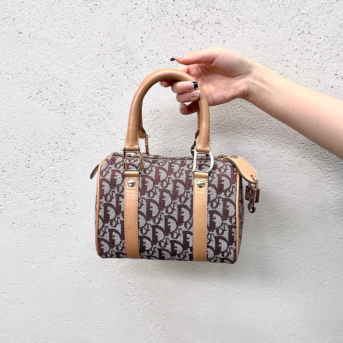 Dior Christian Dior Trotter Mini Boston Brown Size ONE SIZE - 1 Thumbnail