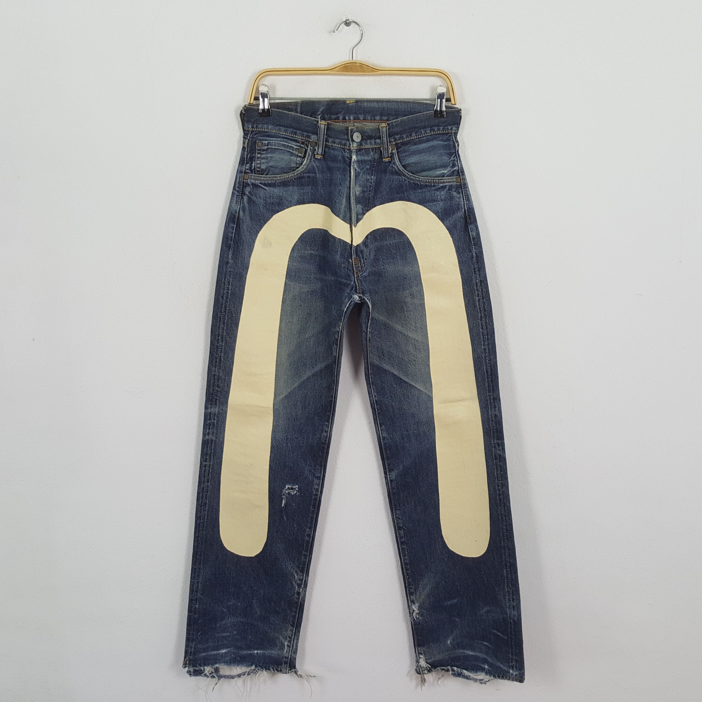 Evisu × Japanese Brand × Vintage Vintage EVISU Japanese Brand Daicock Custom Distressed Jeans Size US 28 / EU 44 - 1 Thumbnail