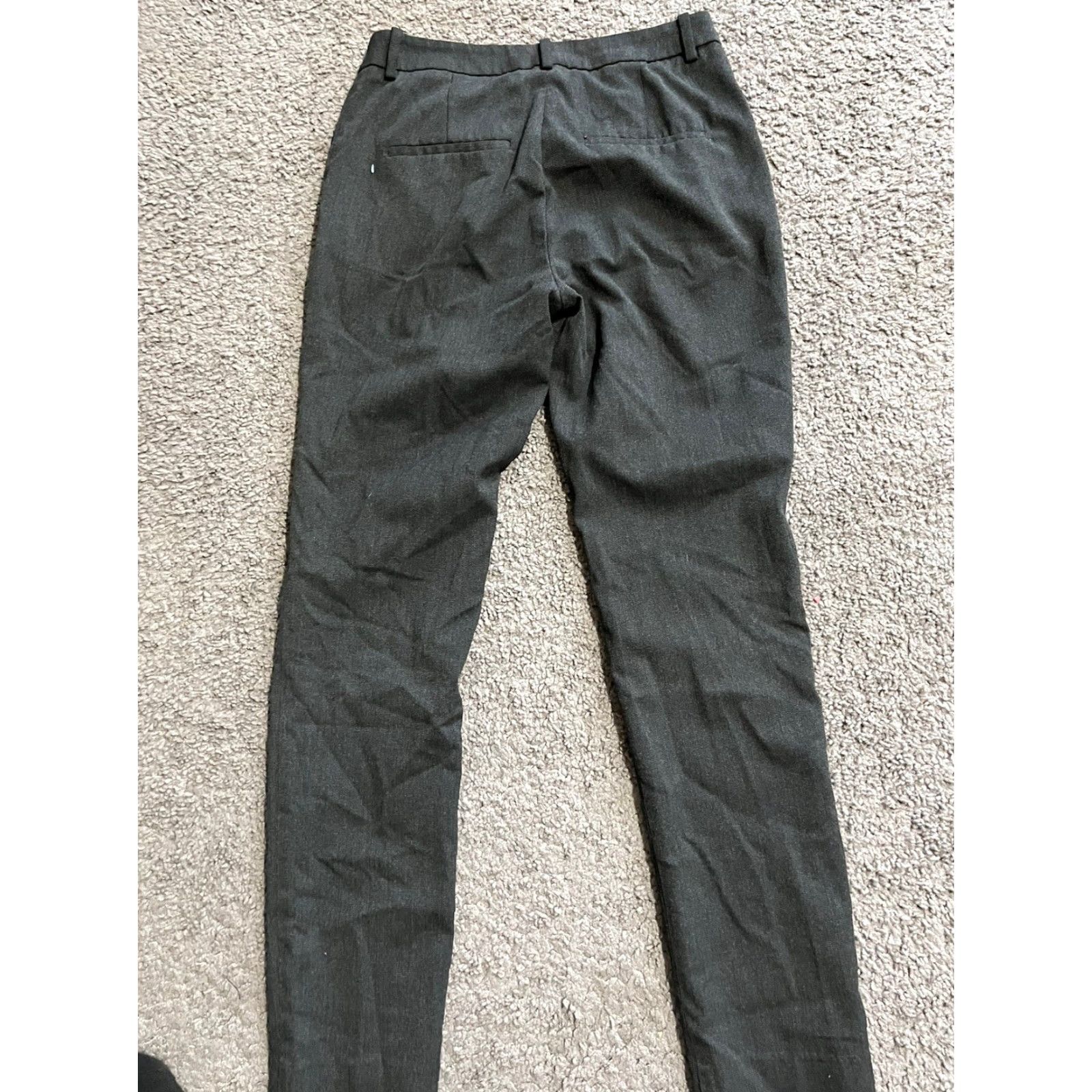 H&M H&M Dress Pants Women 4 Black Business Casual Ankle Flat Front Regular Skinny Zip Front 4 Womens Size 27" / US 4 / IT 40 - 3 Thumbnail