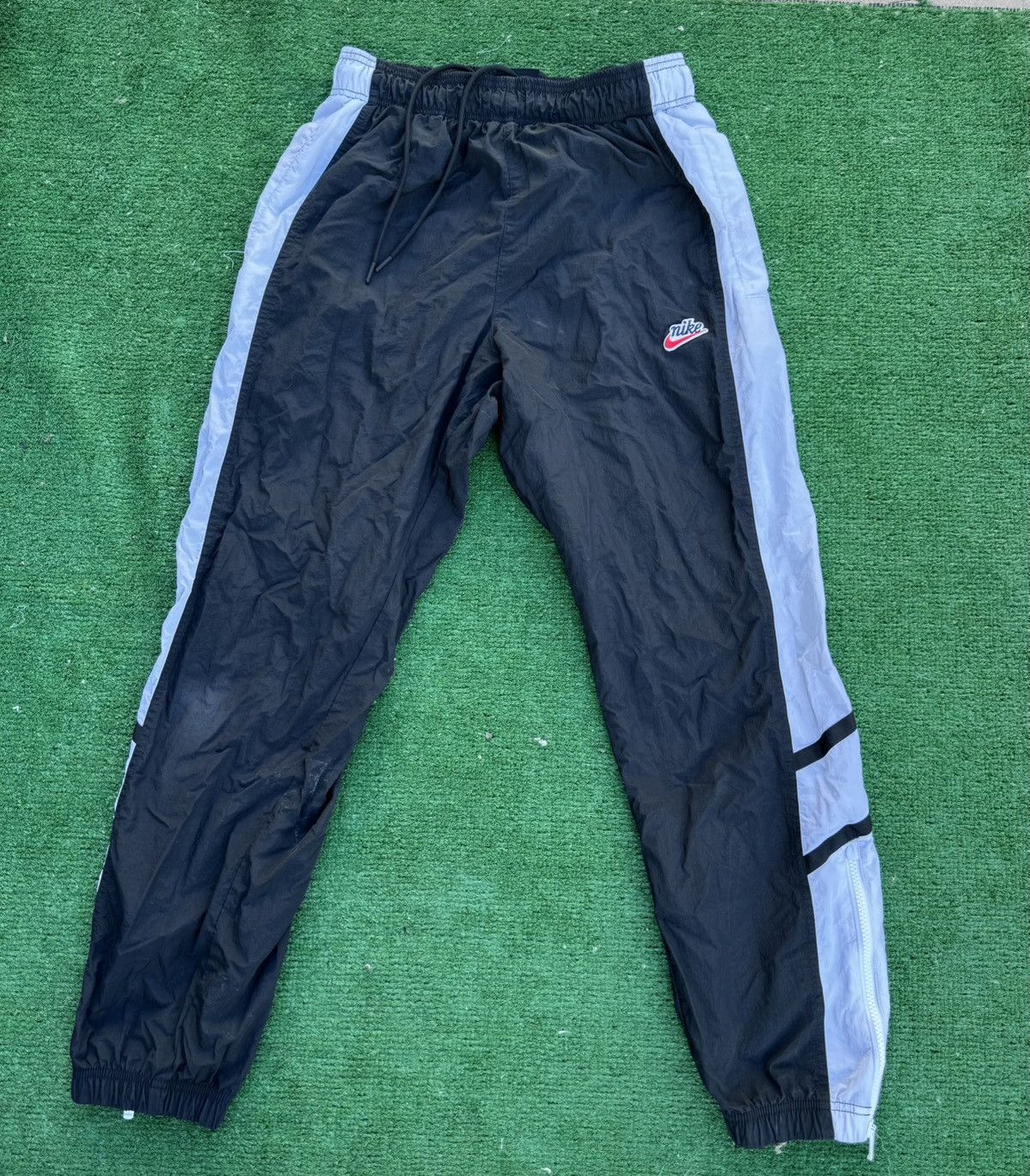 Nike Nike black track pants with white stripes Size US 34 / EU 50 - 1 Thumbnail