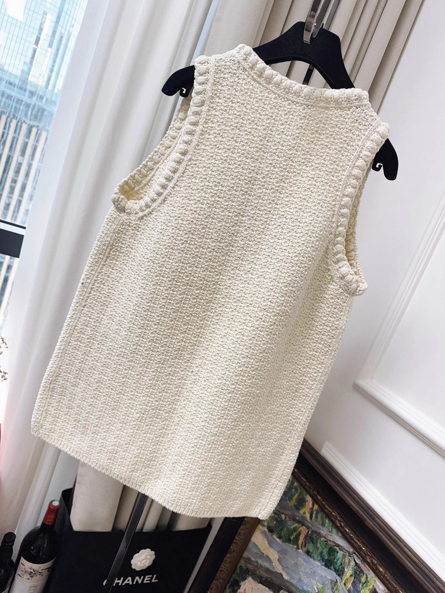 Chanel Chanel 22S Ivory 4-Pocket Knit Midlength Vest 36 Size XS / US 0-2 / IT 36-38 - 2 Thumbnail