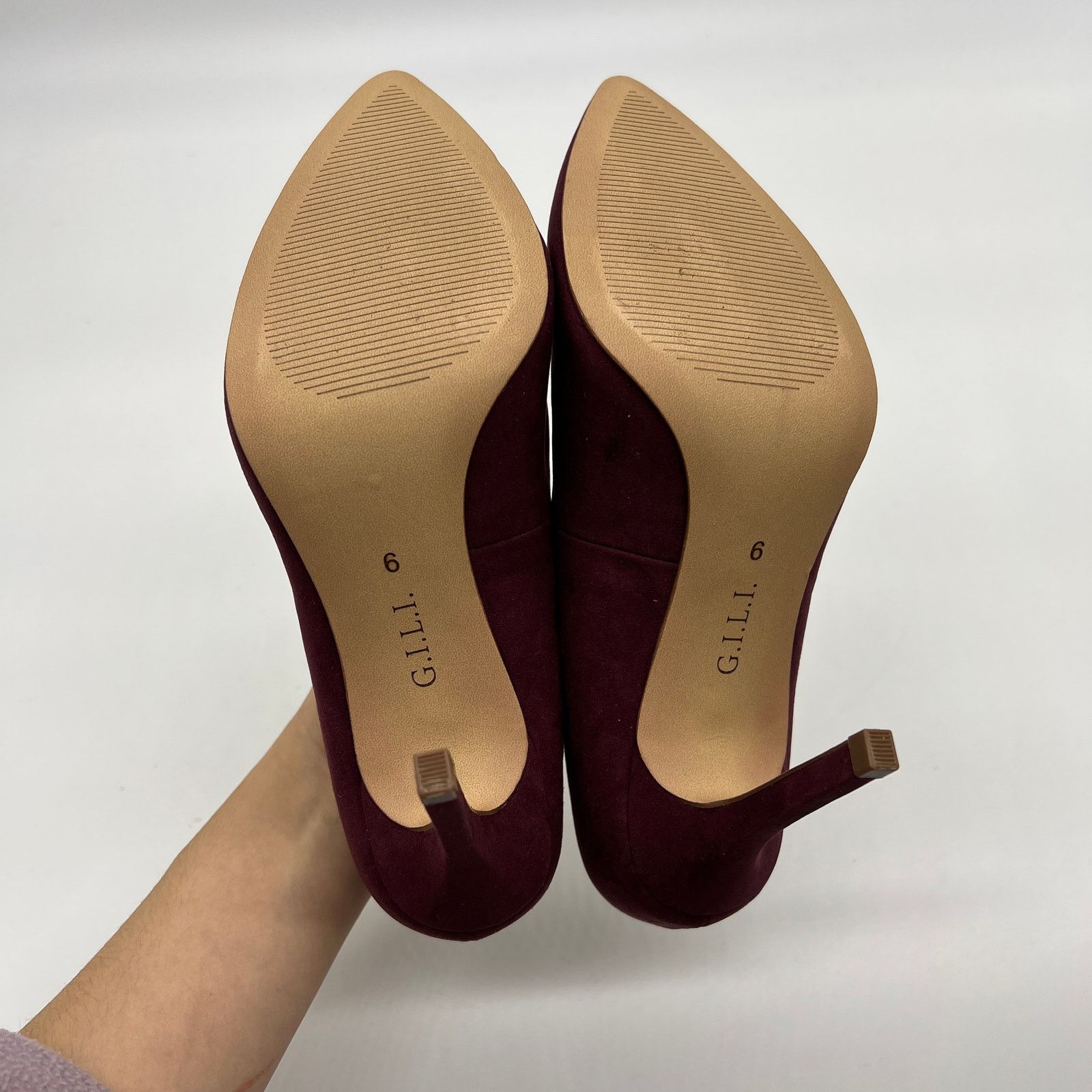 Other G.I.L.I. Women Heel Size 6 M Pointed Toe Pumps Jill Burgundy Size US 6 / IT 36 - 5 Thumbnail