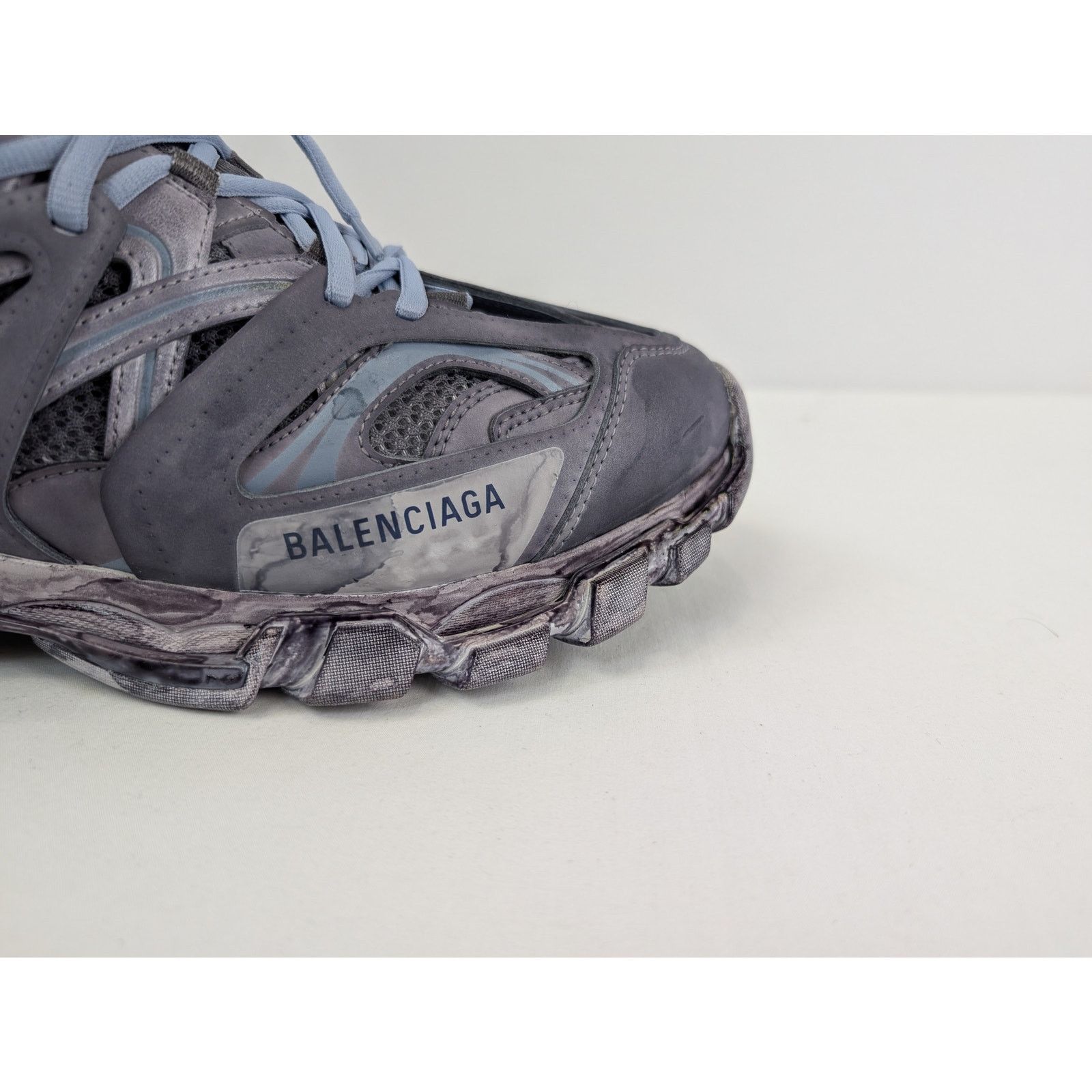 Balenciaga o1rshd1 Faded Mesh Rubber Track Sneakers in Multicolor Size US 12 / EU 45 - 4 Thumbnail