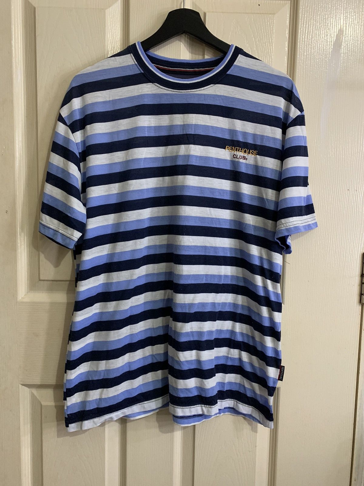 Vintage 90s Penthouse Stripe Skate Shirt