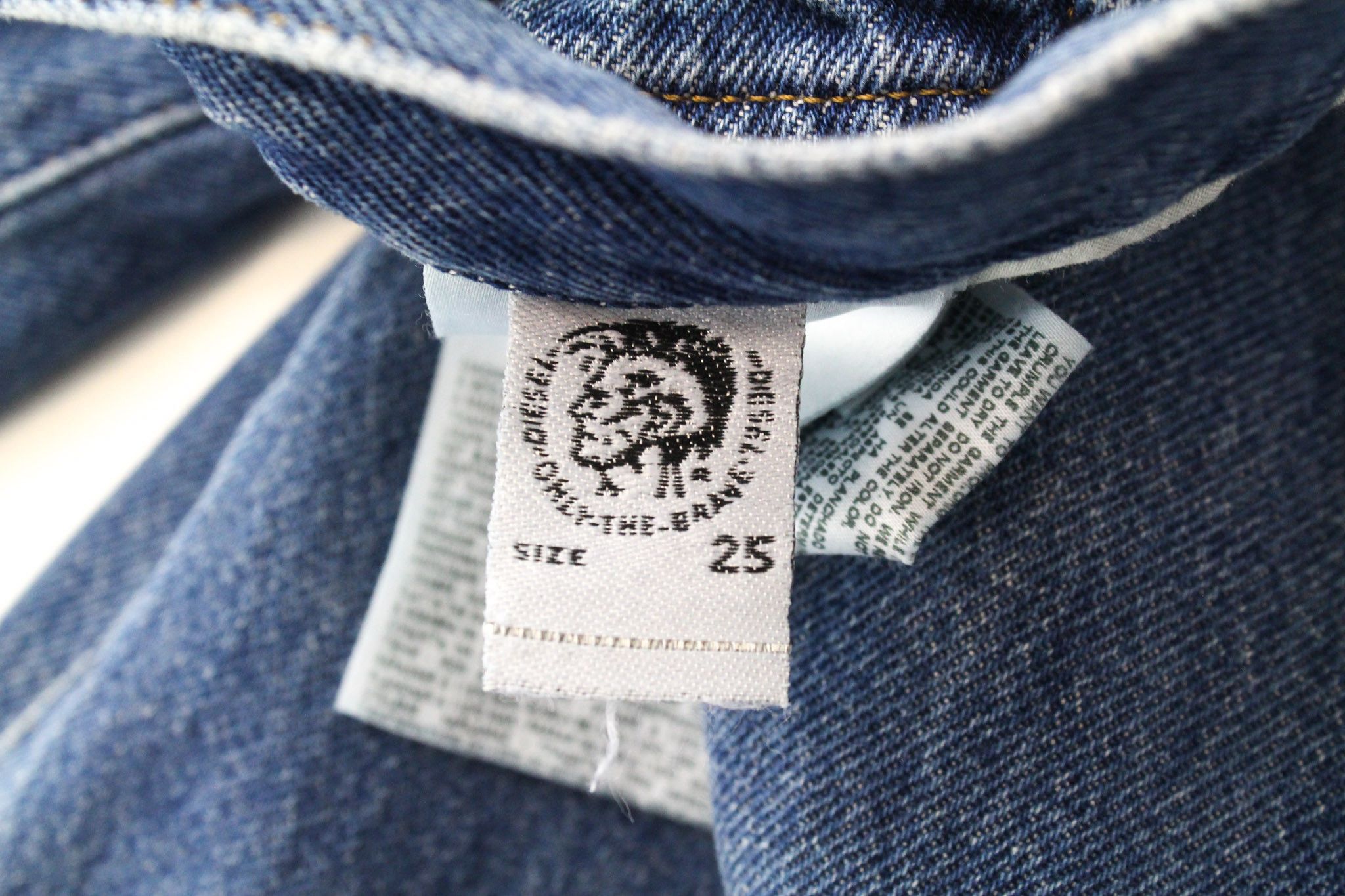 Diesel WIDEE 080AN W25/L32 Blue Cotton Jeans 71256 Size 25" / US 0 / IT 36 - 7 Thumbnail