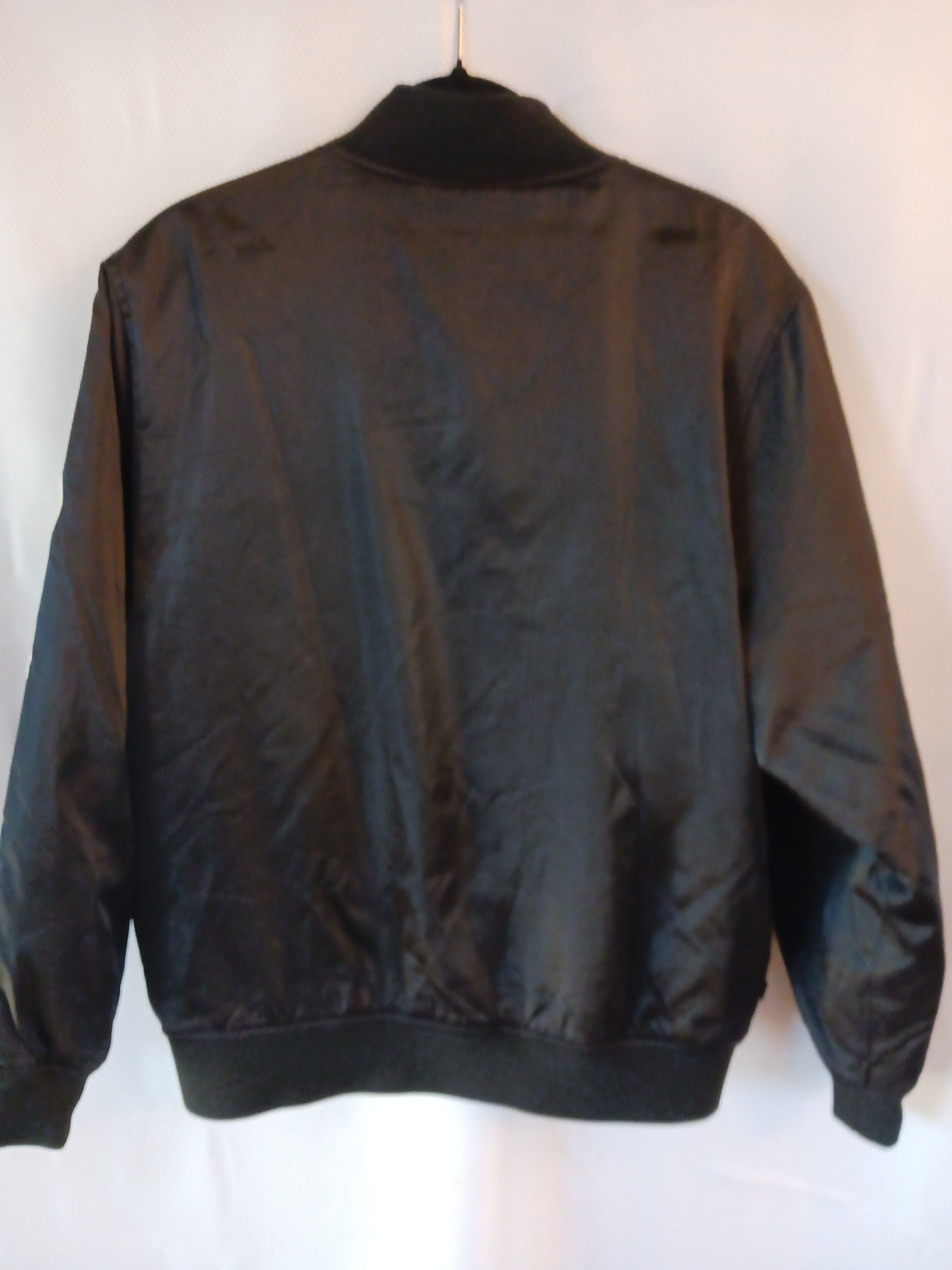 Obey 100% Nylon Men's Snap Button Black Jacket Size US M / EU 48-50 / 2 - 2 Thumbnail