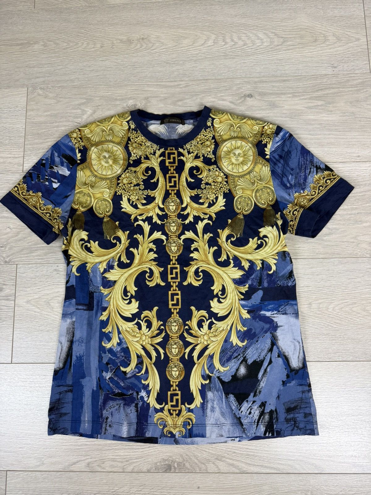 Versace Versace Baroque Short Sleeve t shirt Size US L / EU 52-54 / 3 - 3 Thumbnail