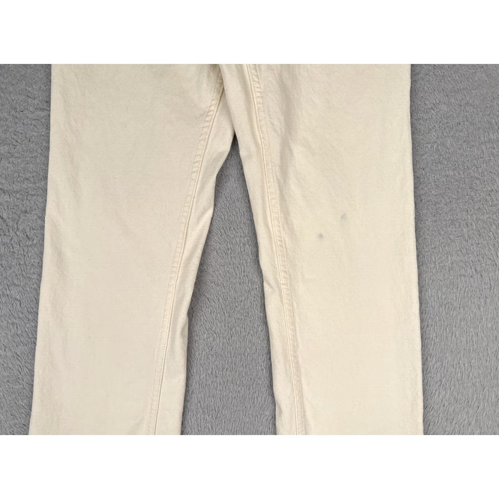 Calvin Klein Calvin Klein Jeans Jeans Straight Womens 4/27 White Mid Rise Stretch 26x30 Urban City College Size 27" / US 4 / IT 40 - 3 Thumbnail