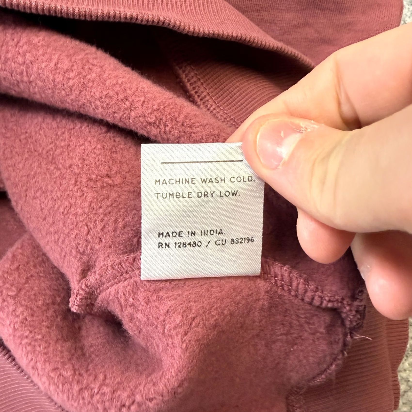 Vintage Pact Sweatshirt Womens Small Rose Burgundy Organic Cotton Crewneck Midweight Regular Sweatshirt Pullover Crew Neck Red Fall Winter Women 2020s Size S / US 4 / IT 40 - 5 Thumbnail