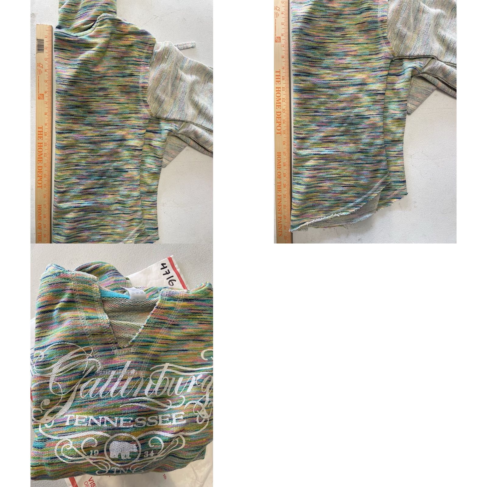 Vintage VINTAGE Gatlinburg Tennessee Lightweight Women Hoodie L Sparkly Letters Mountains Hiking Size L / US 10 / IT 46 - 8 Thumbnail