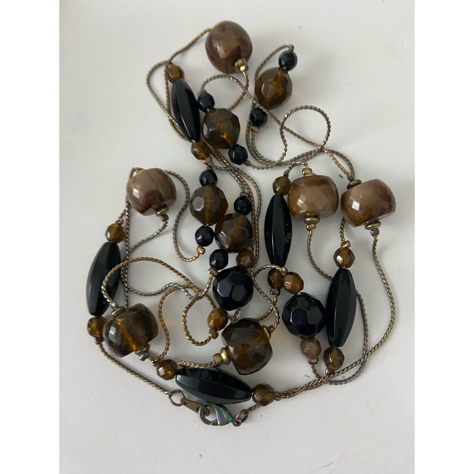 Other Olive brown and green bead necklace Size ONE SIZE - 2 Thumbnail