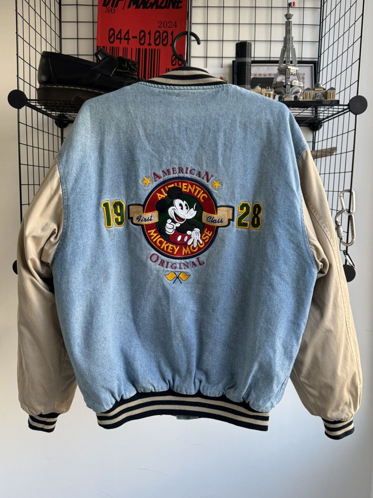 Disney Vintage 90s Disney Mickey Mouse Bomber Denim Jacket Size US L / EU 52-54 / 3 - 4 Thumbnail