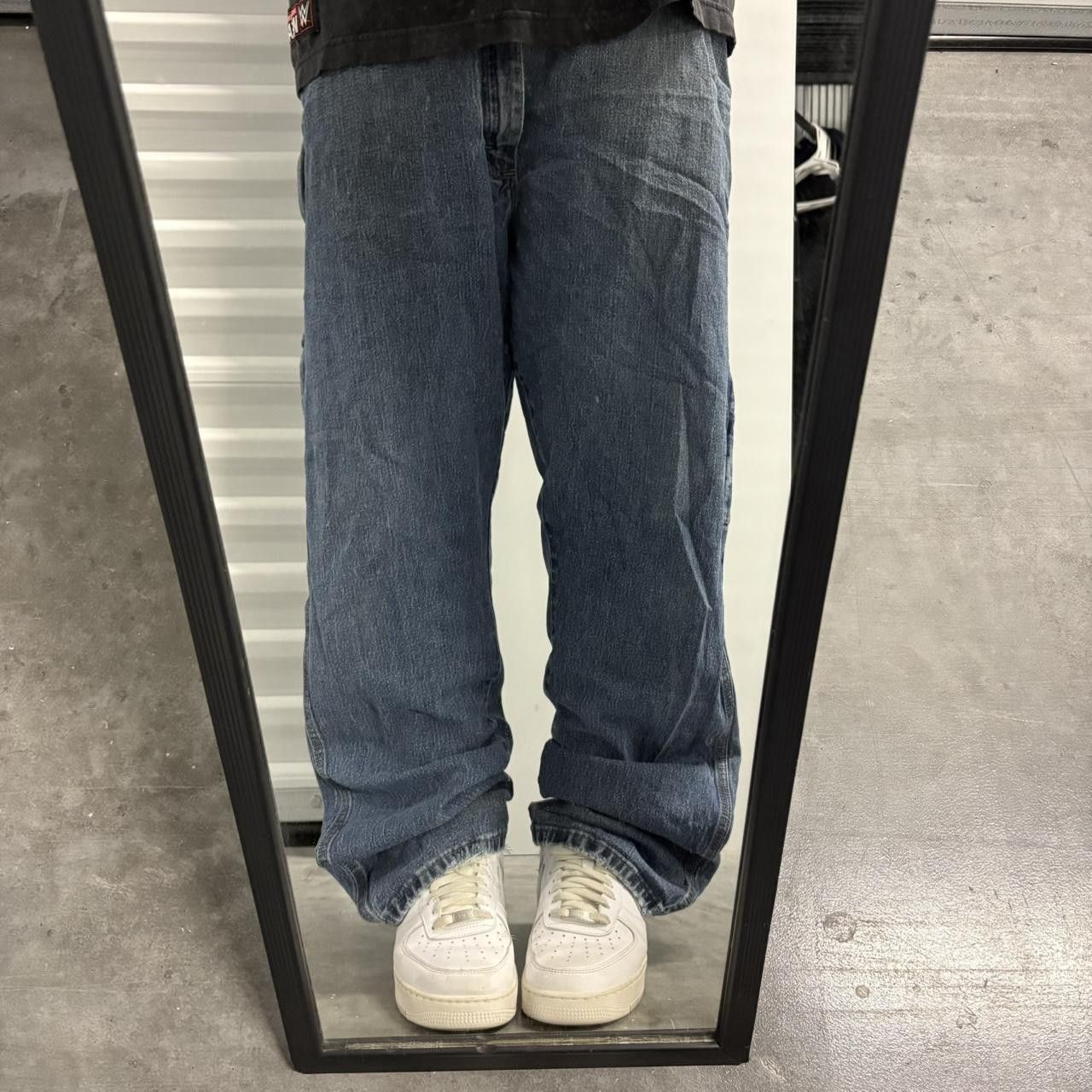 Vintage Vintage Y2K/2000s Super Baggy Carpenter Workwear Style Medium Wash Denim Jeans! Size US 40 / EU 56 - 1 Thumbnail