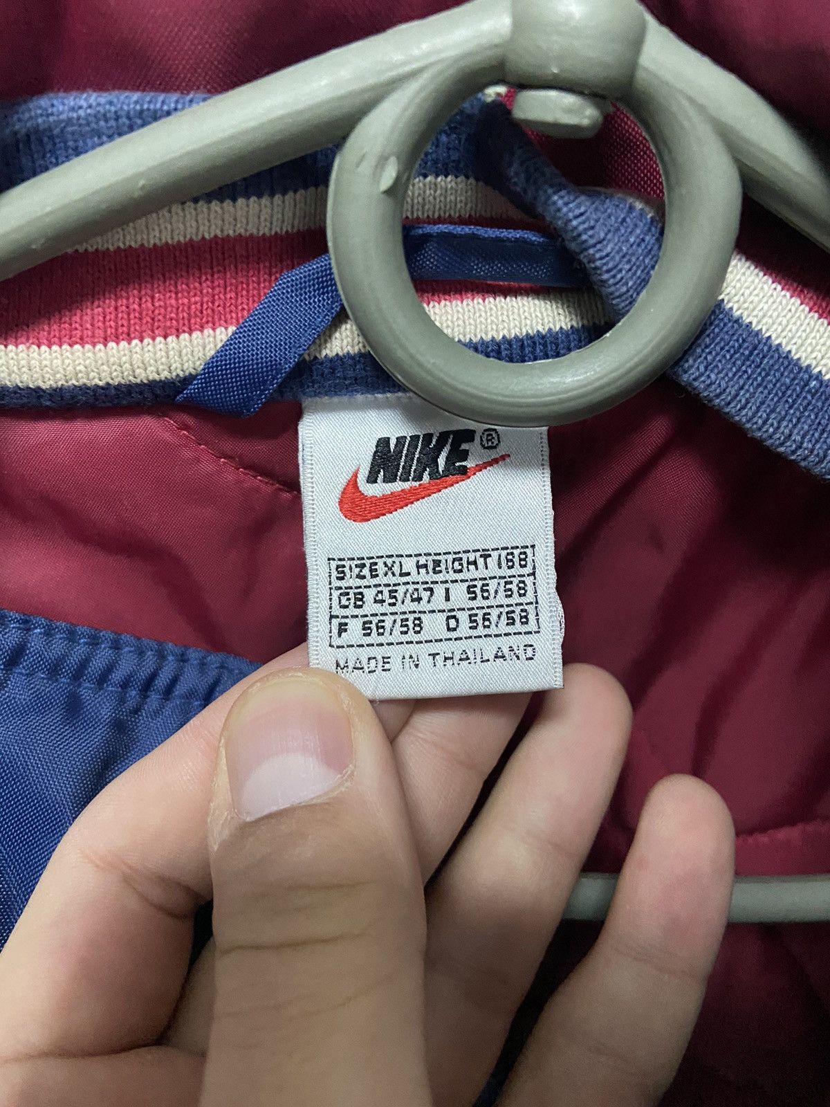 Nike × Vintage Nike Puffer Jacket big Logo Vintage Swoosh Size US XL / EU 56 / 4 - 5 Thumbnail
