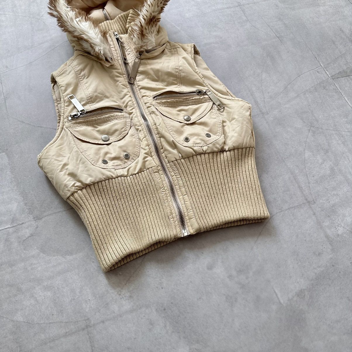 If Six Was Nine × Japanese Brand × Le Grande Bleu (L.G.B.) Vest LGB If Six Was Nine Style Faux Fur Zip Vintage Jacket Size S / US 4 / IT 40 - 8 Thumbnail