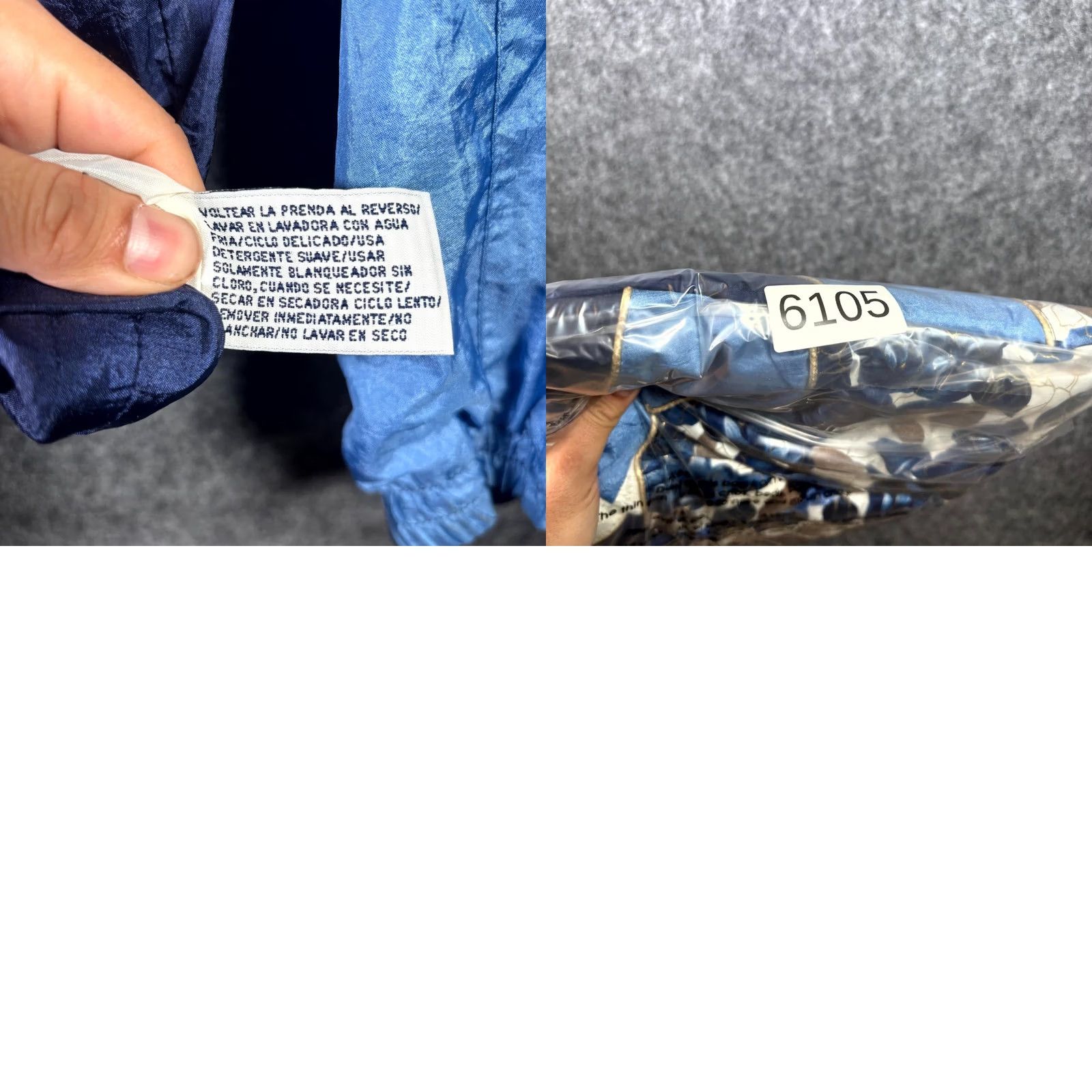 Vintage VINTAGE Cabin Creek Windbreaker Jacket Women's M Blue Nylon Floral Retro Winter Size M / US 6-8 / IT 42-44 - 8 Thumbnail
