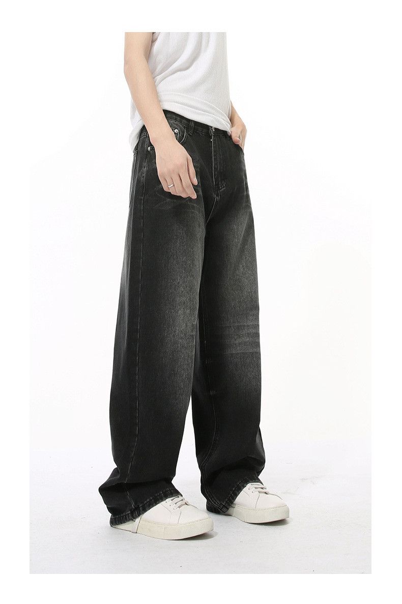 Japanese Brand × Jean Vintage Washed Lightning Pattern Wide Leg Loose Jeans Size US 32 / EU 48 - 2 Thumbnail