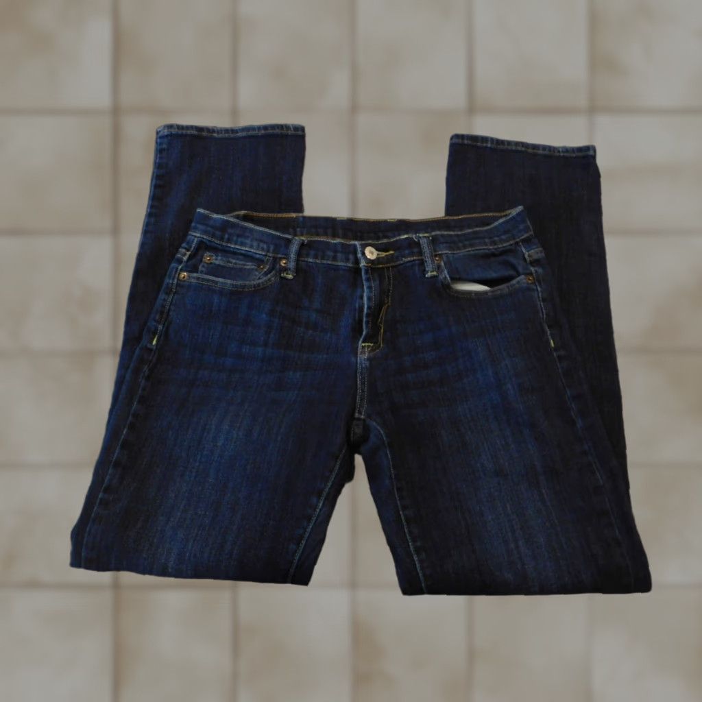 Lucky Brand Lucky Brand Jeans Womens 31 Blue Straight Denim Dark Wash Size 24" / US 00 / IT 34 - 1 Thumbnail