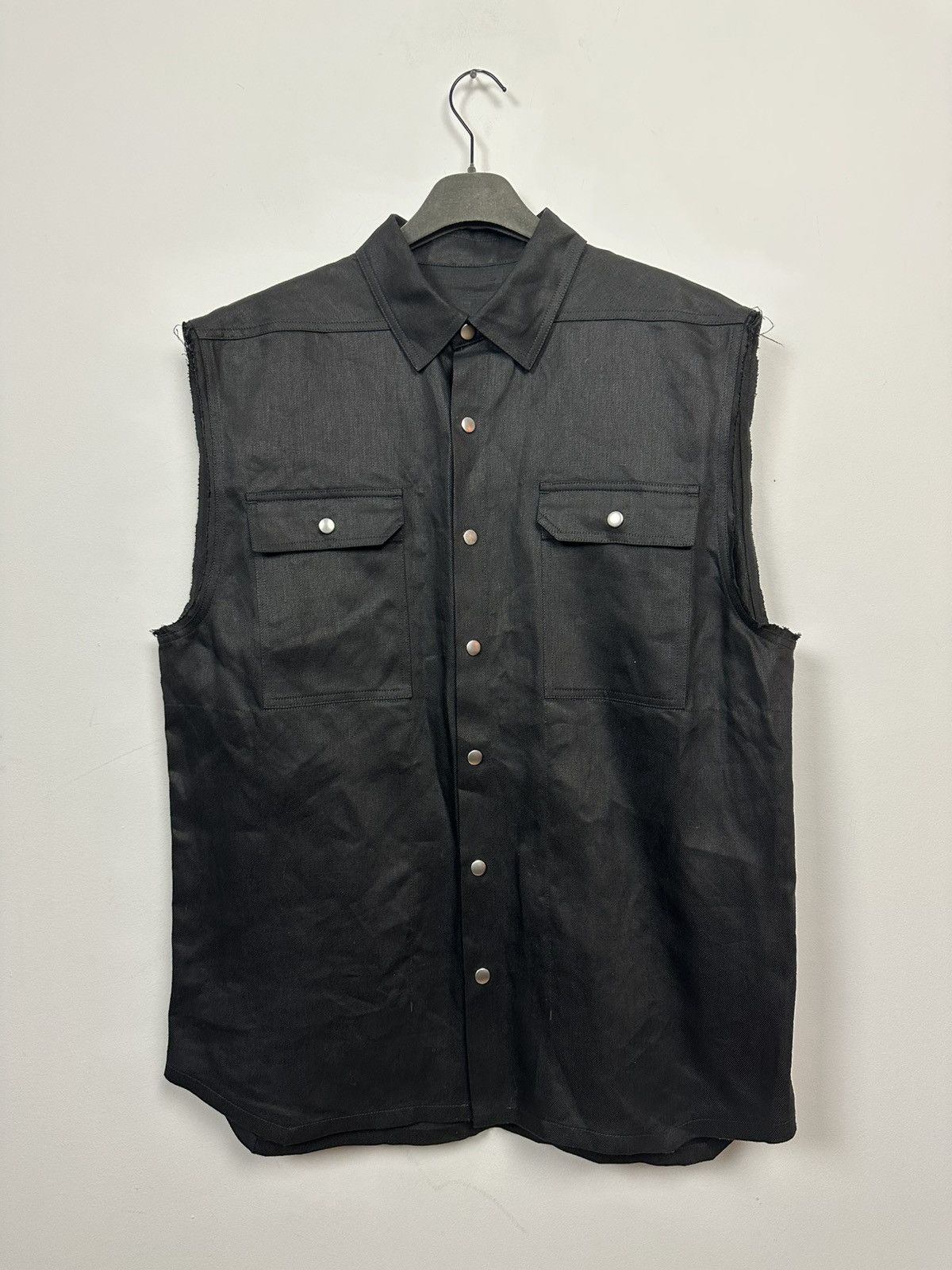 Rick Owens SS25 ‘HOLLYWOOD’ Runway Rider Linen Vest Size US M / EU 48-50 / 2 - 1 Thumbnail