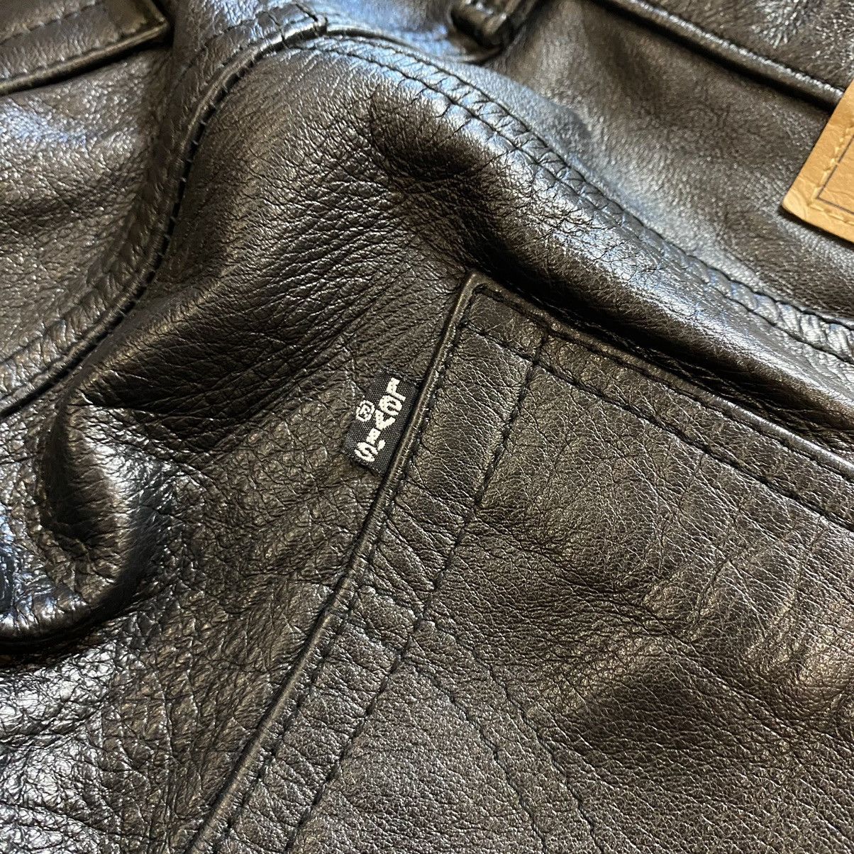 Levi's Vintage Levi’s Leather Nylon Moto Pants Y2K Made In Korea Size US 28 / EU 44 - 10 Thumbnail