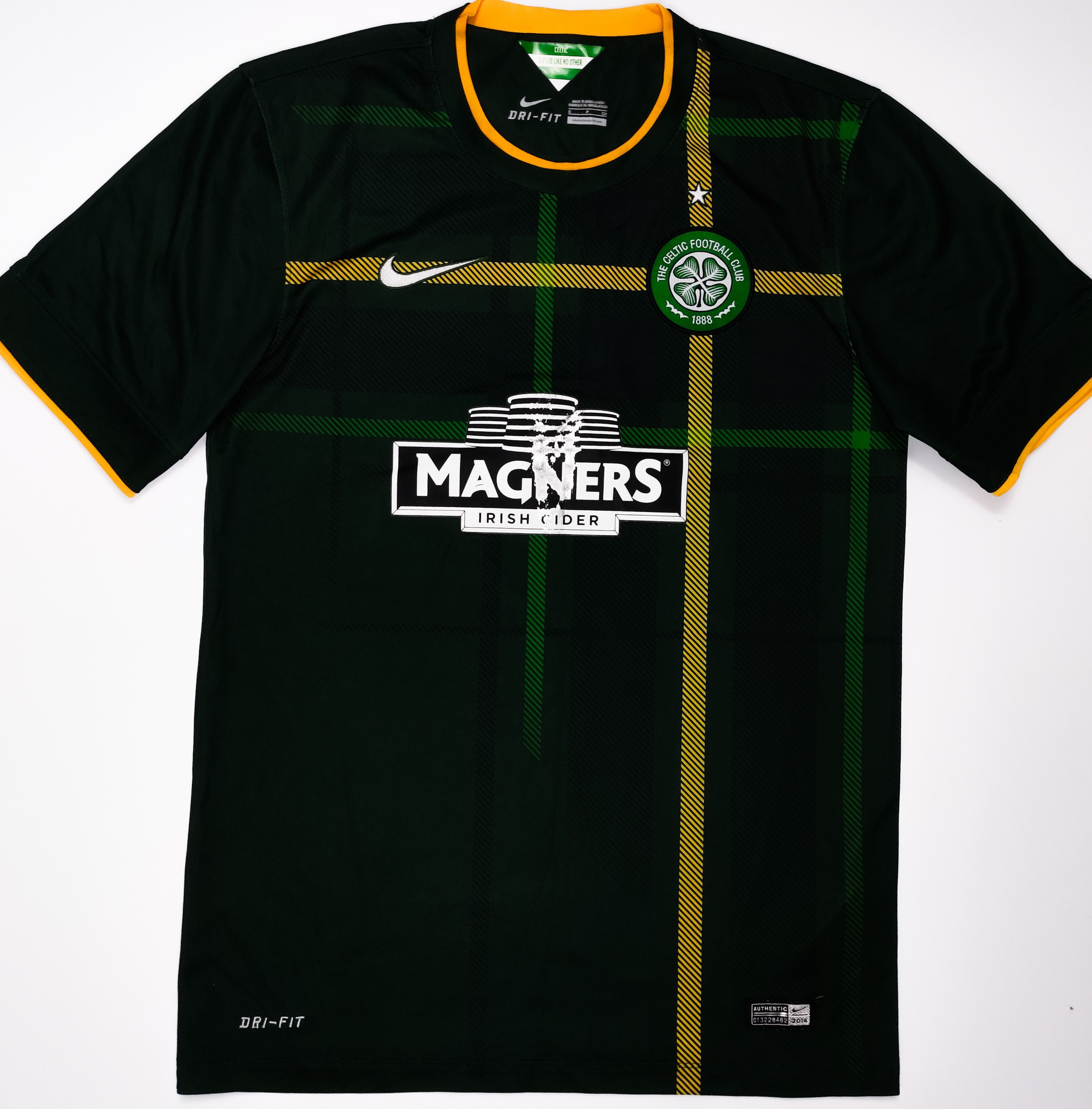 Nike Celtic Glasgow FC 2014 2015 Adidas Away Shirt Size US S / EU 44-46 / 1 - 1 Thumbnail