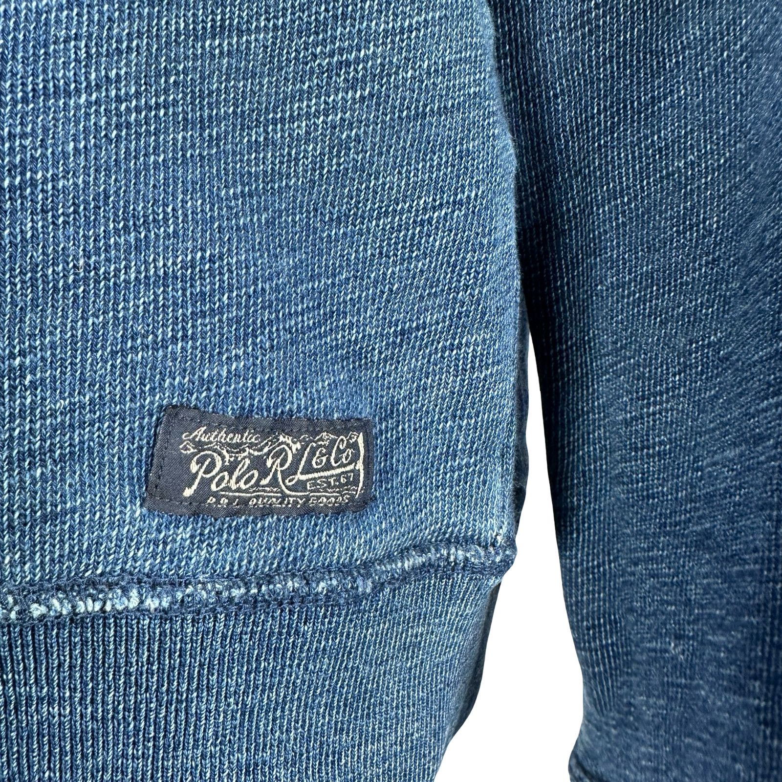 Polo Ralph Lauren Polo Ralph Lauren Indigo Dyed Terry Sweatshirt Men M Blue Size US M / EU 48-50 / 2 - 4 Thumbnail