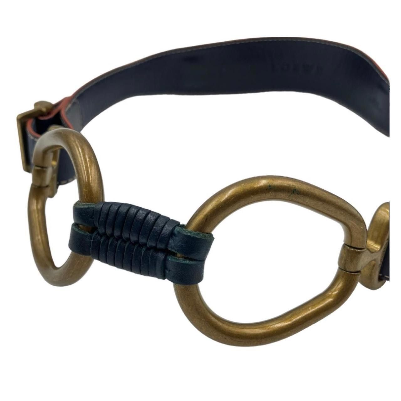 Loewe Loewe Double Metal Buckle Leather Waist Belt Sz S Size ONE SIZE - 2 Thumbnail