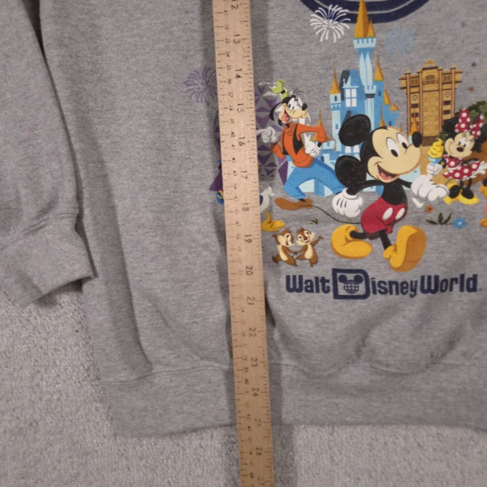 Disney Disney Disney Parks Walt Disney World Sweatshirt Mens M Gray 2019 Mickey Minnie Pullover Graphic Print Cartoon Movie Vintage No Size US M / EU 48-50 / 2 - 6 Thumbnail