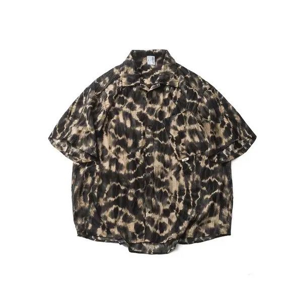 Japanese Brand Kimiko x Jingu Vintage Street Hip Hop Leopard Print Shirt Size US S / EU 44-46 / 1 - 8 Thumbnail