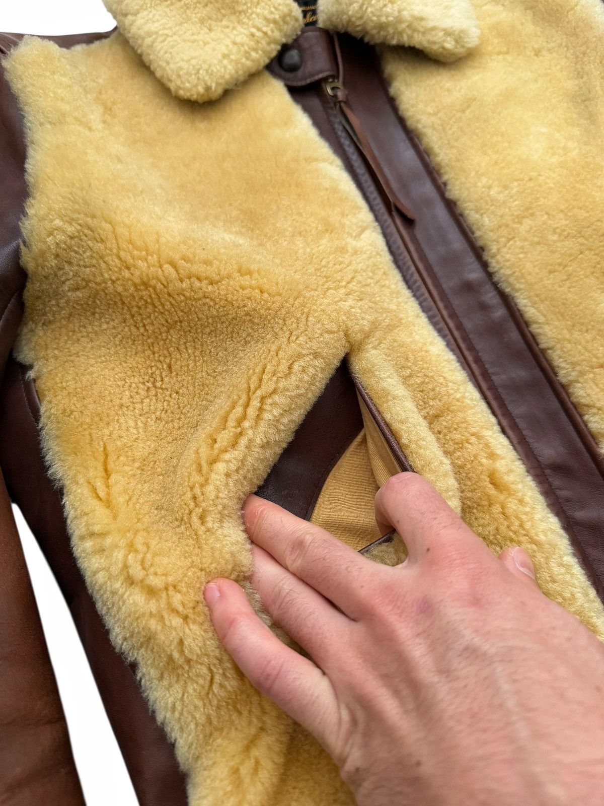 Toyo Enterprises 1930’s Laskinlamb Horsehide Re-edition Grizzly Sherpa Jacket Size US M / EU 48-50 / 2 - 6 Thumbnail
