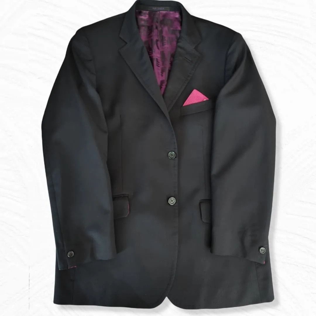 Ted Baker TED BAKER SILK CUSTOM DETAILS BLAZER-FASHIONELLA Size 44R - 3 Thumbnail