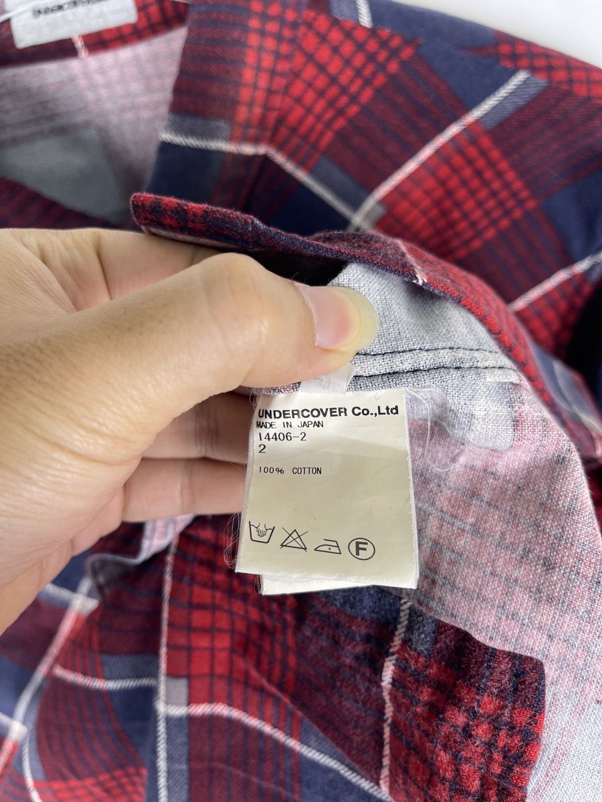 Undercover Undercoverism SS12 "Open Strings" Plaid Shirt Size US M / EU 48-50 / 2 - 7 Thumbnail