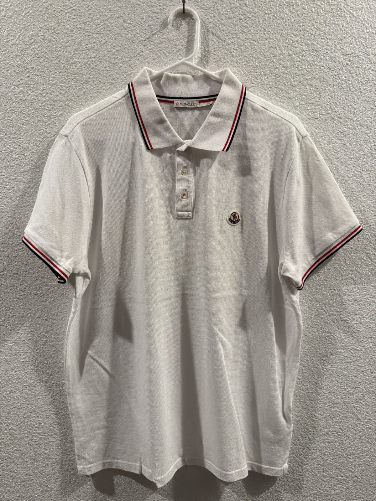 Moncler Moncler White Polo Size US XL / EU 56 / 4 - 1 Thumbnail