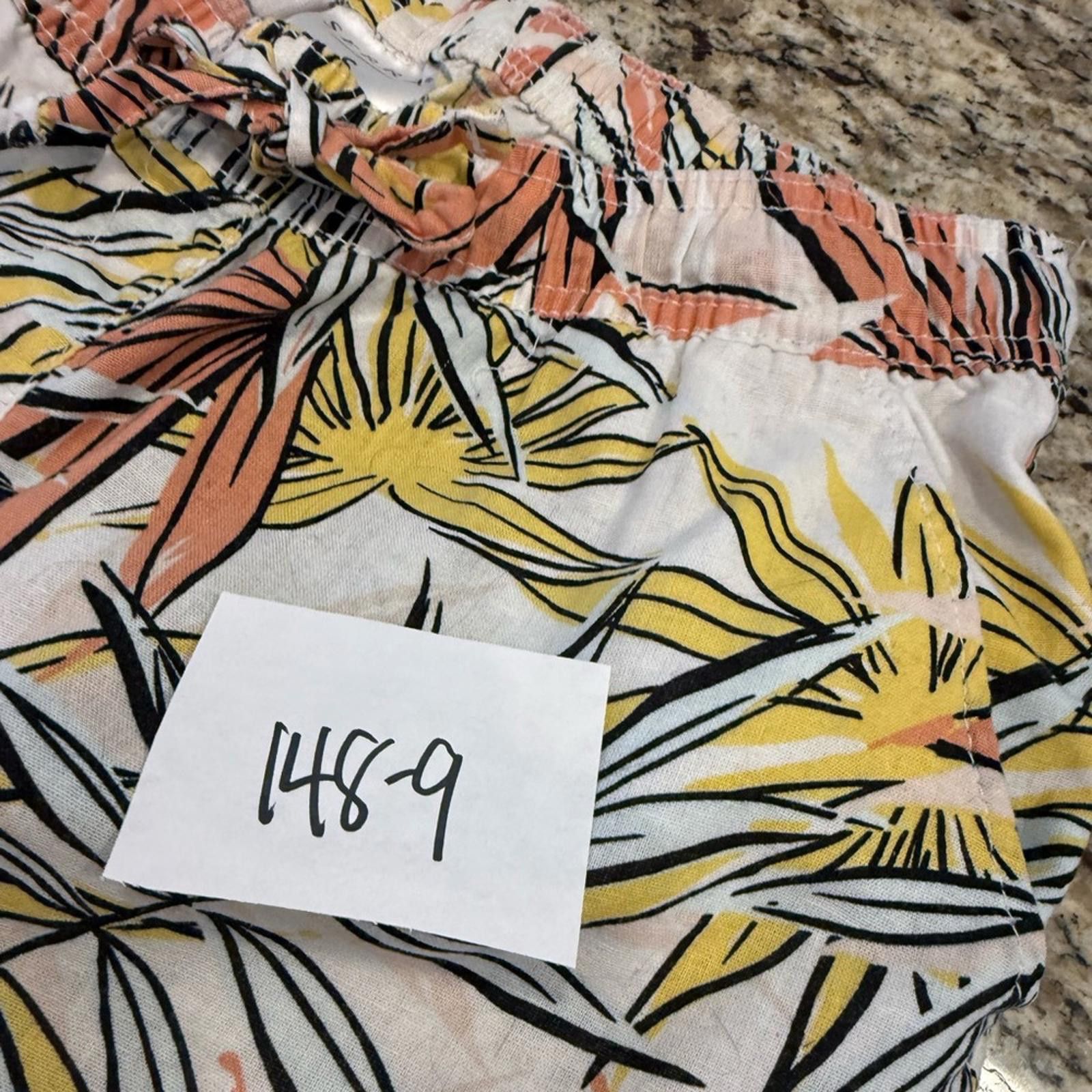 Marine Serre Serra tropical floral cotton linen cropped pants SZ SM Size 28" / US 6 / IT 42 - 10 Thumbnail