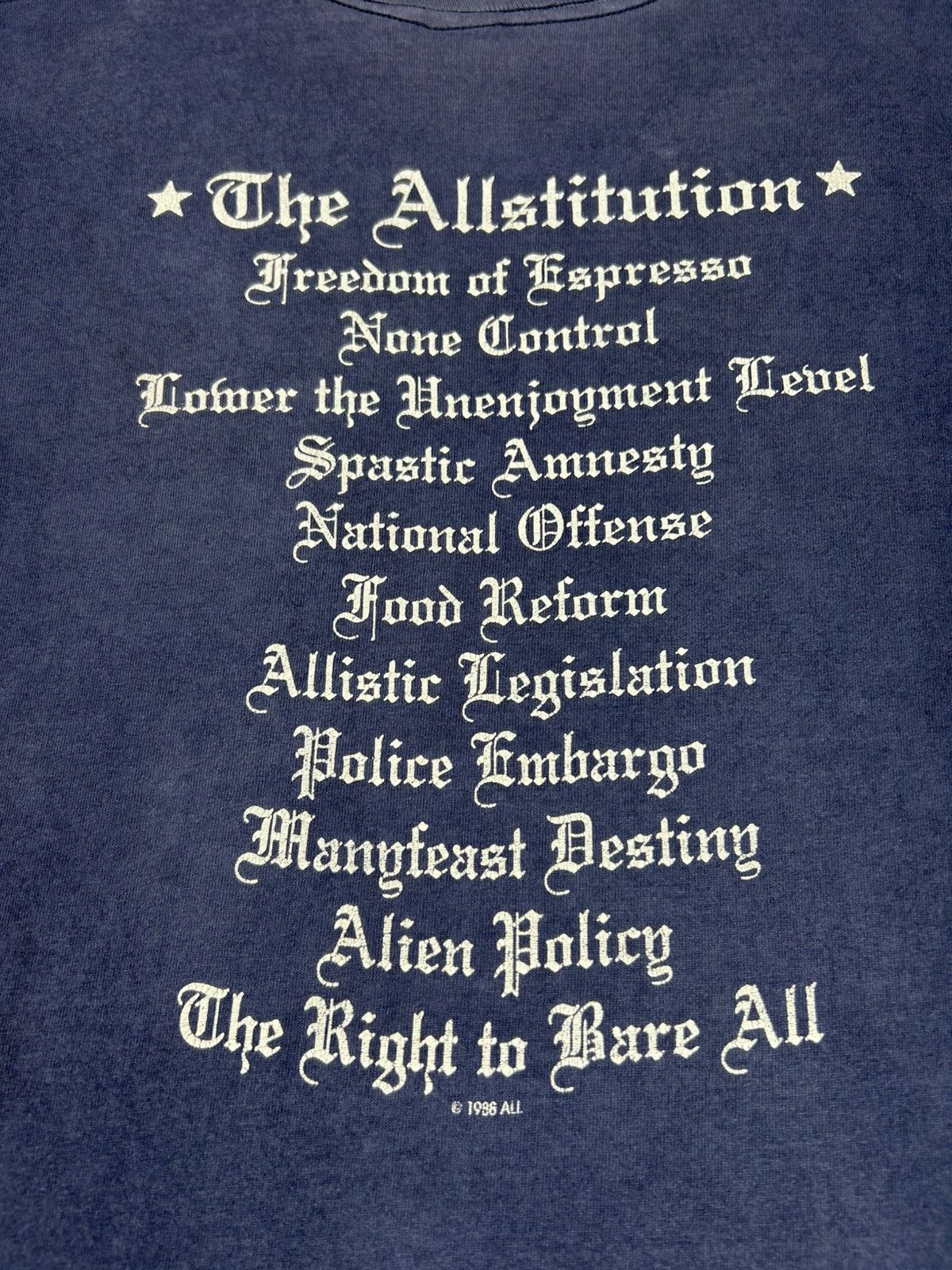 Band Tees Vintage 90’s ALL Punk Rock Band /Descendents Band T-Shirt Size US XL / EU 56 / 4 - 8 Thumbnail