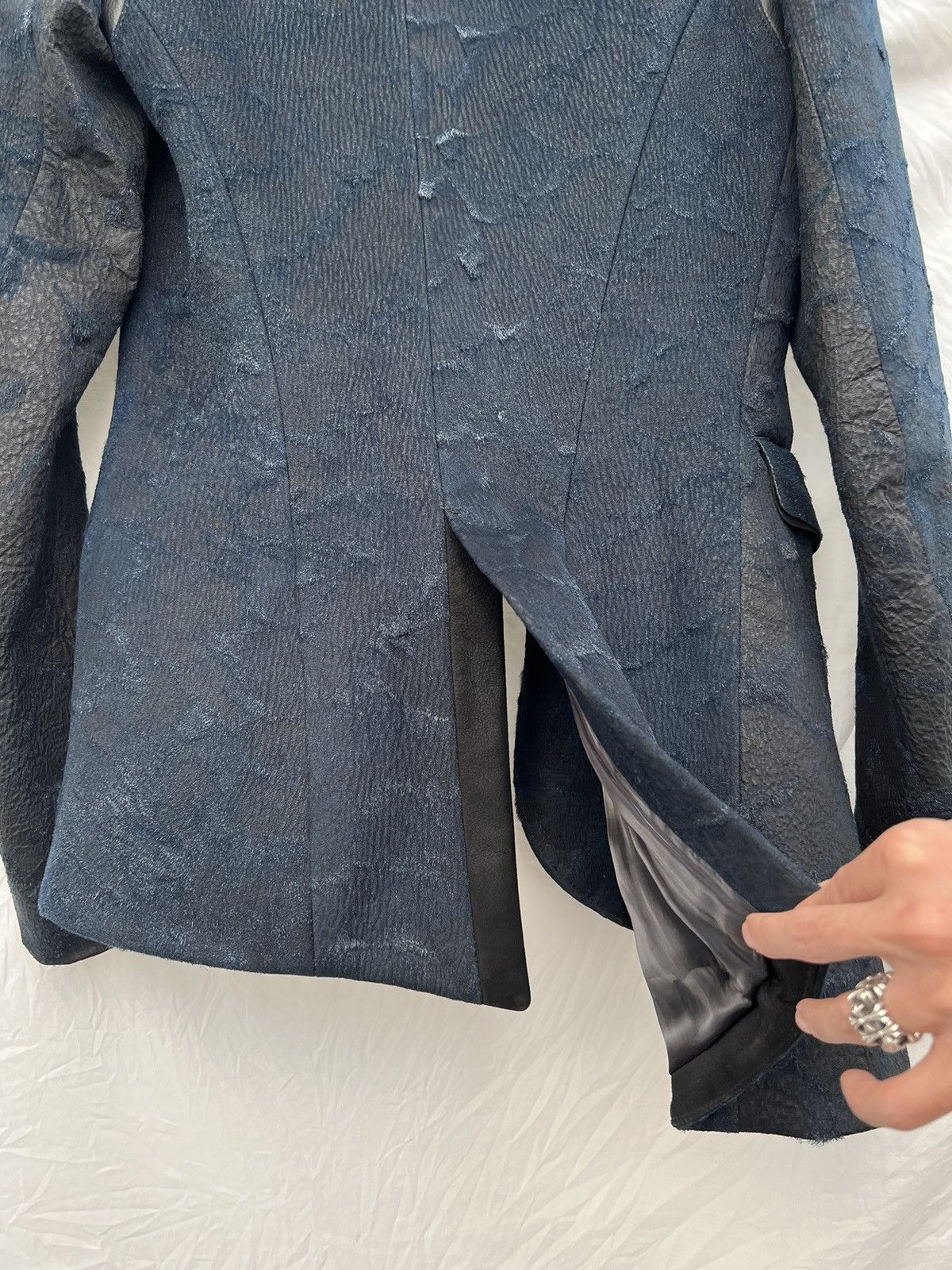 If Six Was Nine If Six Was Nine asymmetric cut leather hair blazer Size 46S - 18 Thumbnail
