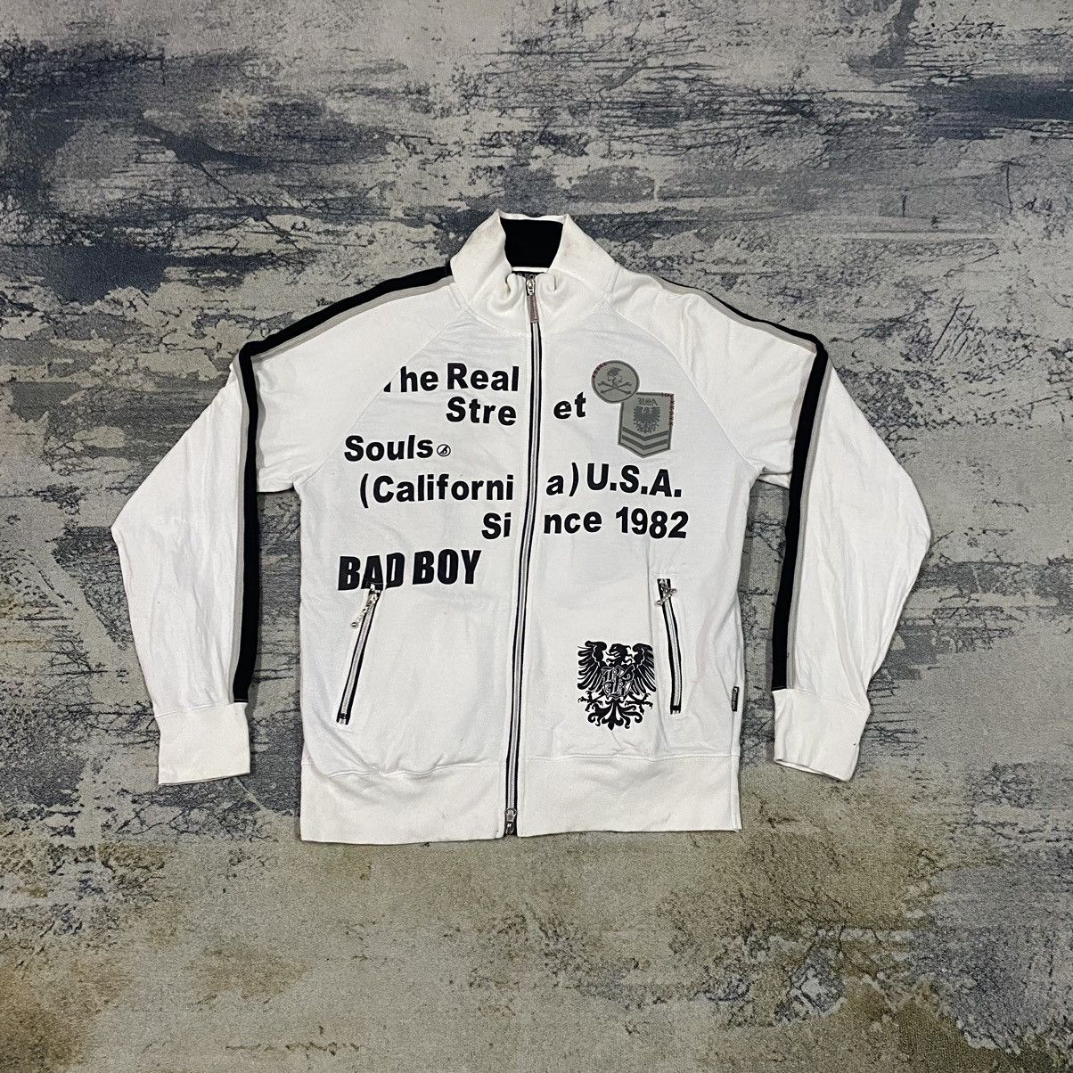 Japanese Brand × Vintage Gcw23🔥Vintage Bad Boy Spellout Zipper Sweater Size US M / EU 48-50 / 2 - 2 Thumbnail