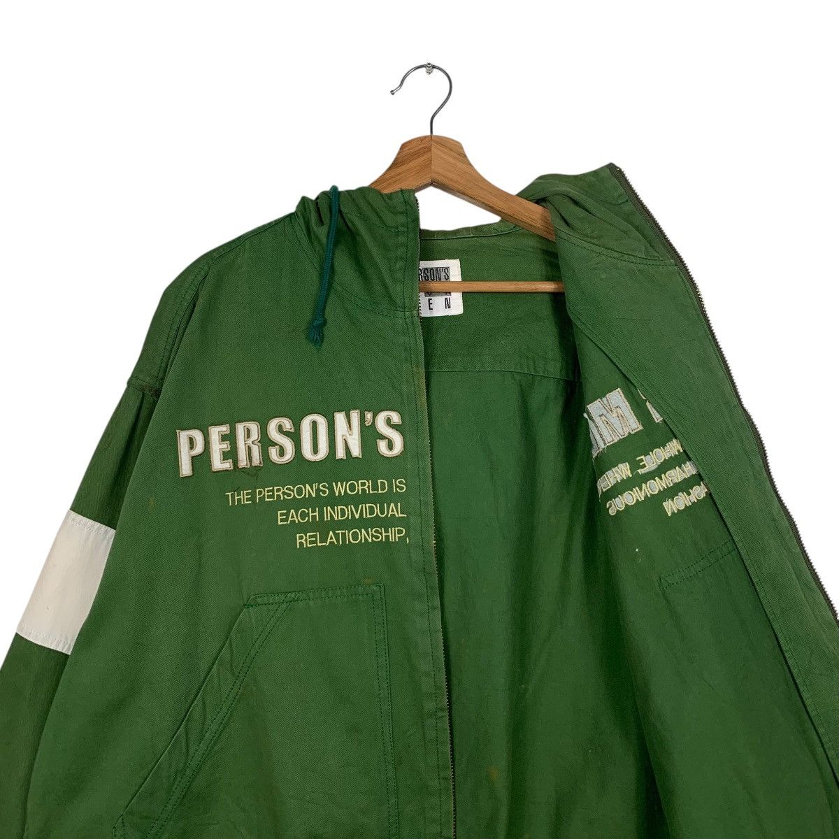 Japanese Brand Vintage PERSON’S FOR MEN Big Logo Hoodie Jacket #2100-C92 Size US XL / EU 56 / 4 - 12 Thumbnail
