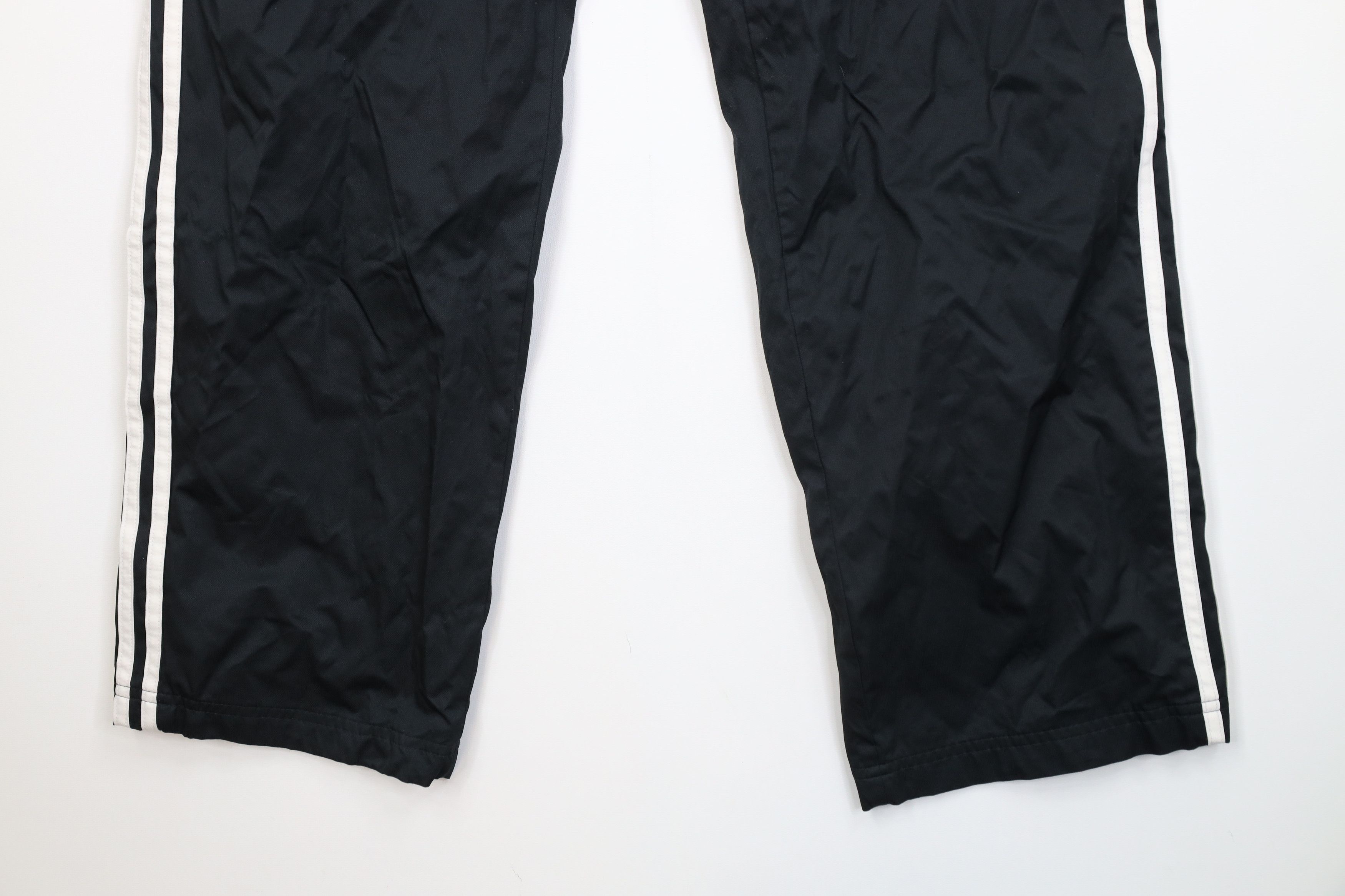 Adidas Vintage Y2K Adidas Lined Wide Leg Windbreaker Pants Black Size US 34 / EU 50 - 4 Thumbnail