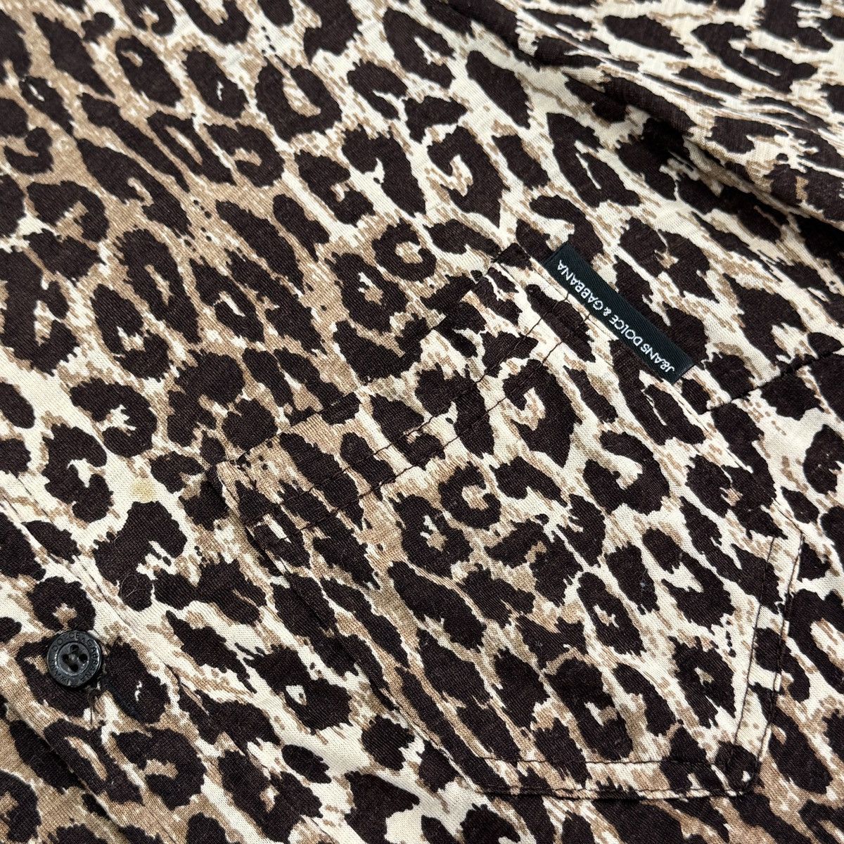 Dolce & Gabbana Vintage Dolce & Gabbana Jeans Wool Button Blouse Leopard Size M / US 6-8 / IT 42-44 - 10 Thumbnail